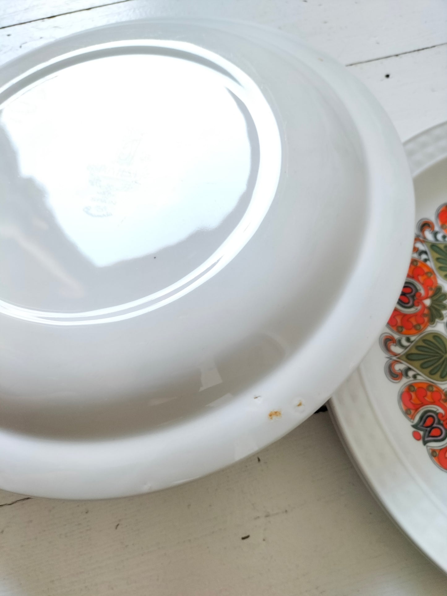 Ensemble de 4 grandes assiettes plates Pontesa