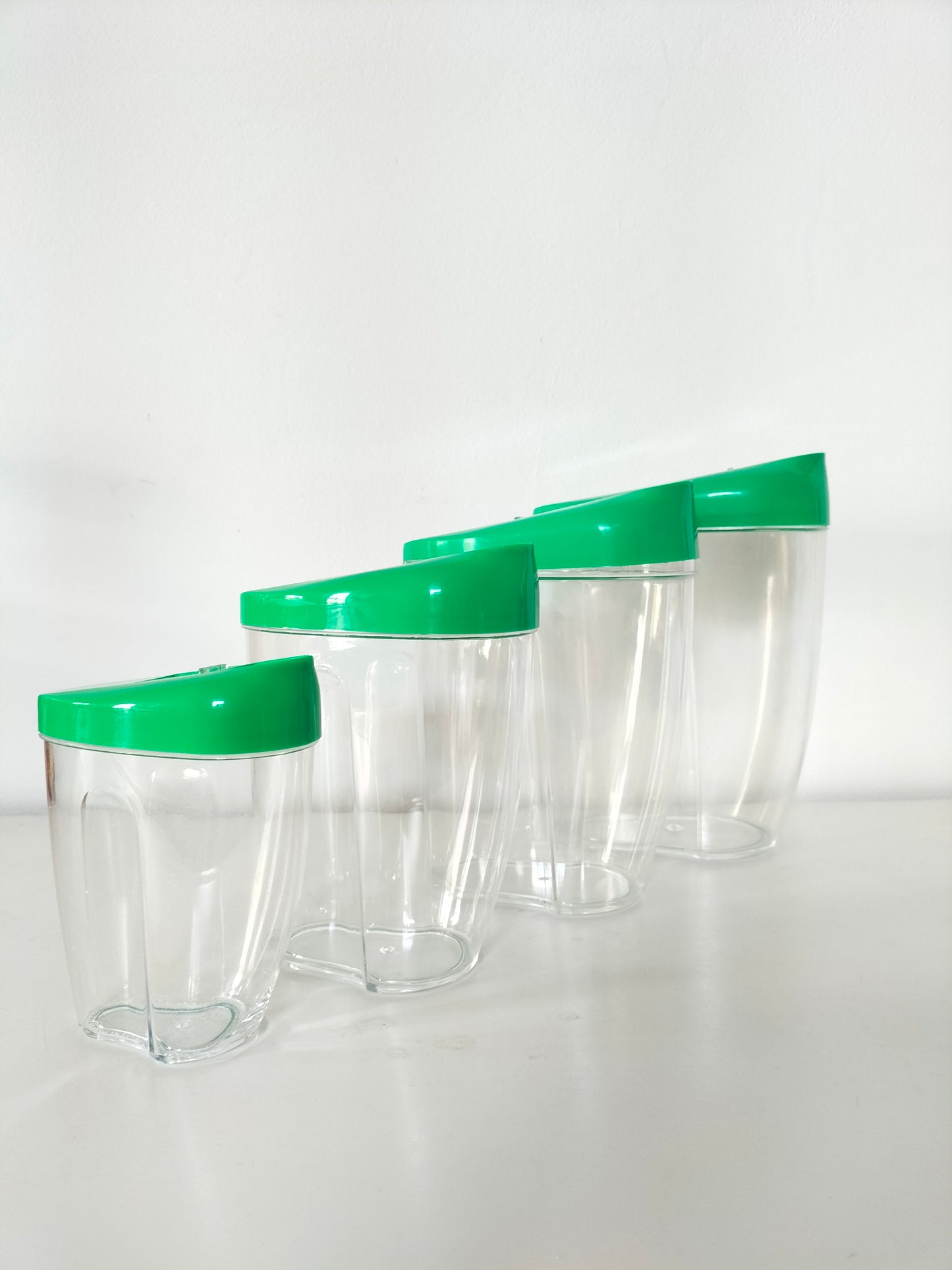 Ensemble de 4 boîtes de stockage en plastique Vintage