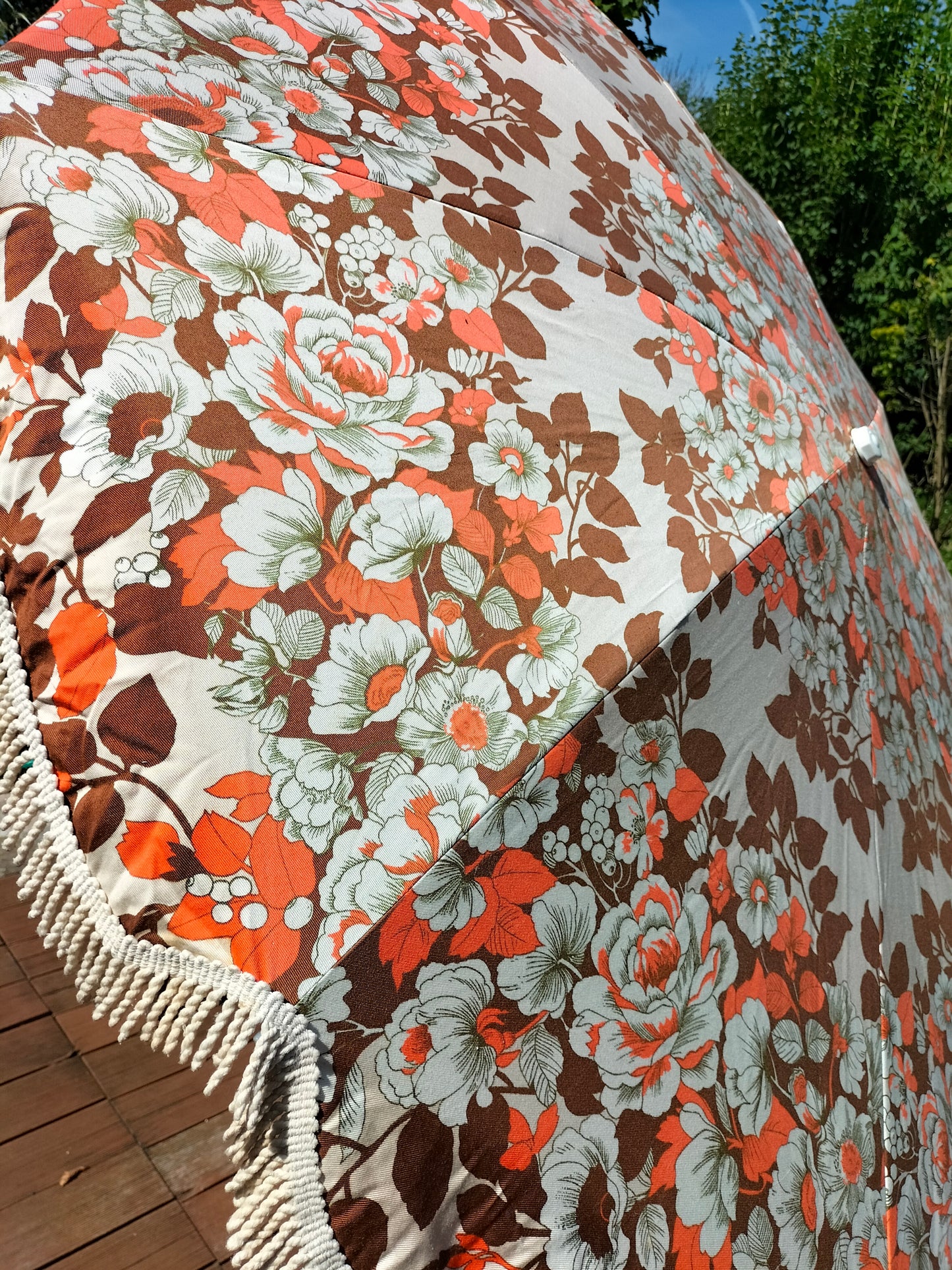 Parasol à franges vintage