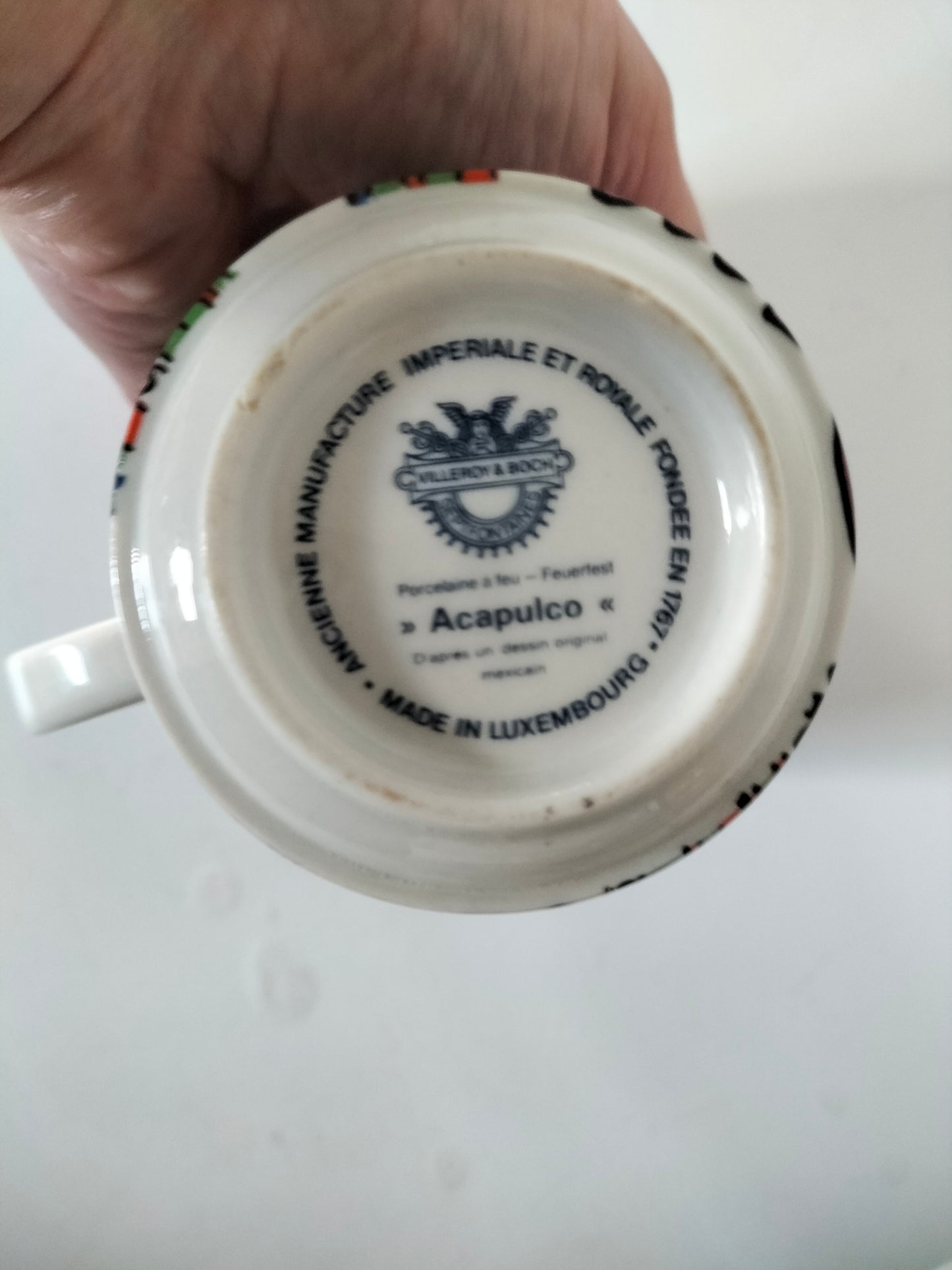 Petit mug et sa soucoupe Villeroy et Boch Acapulco