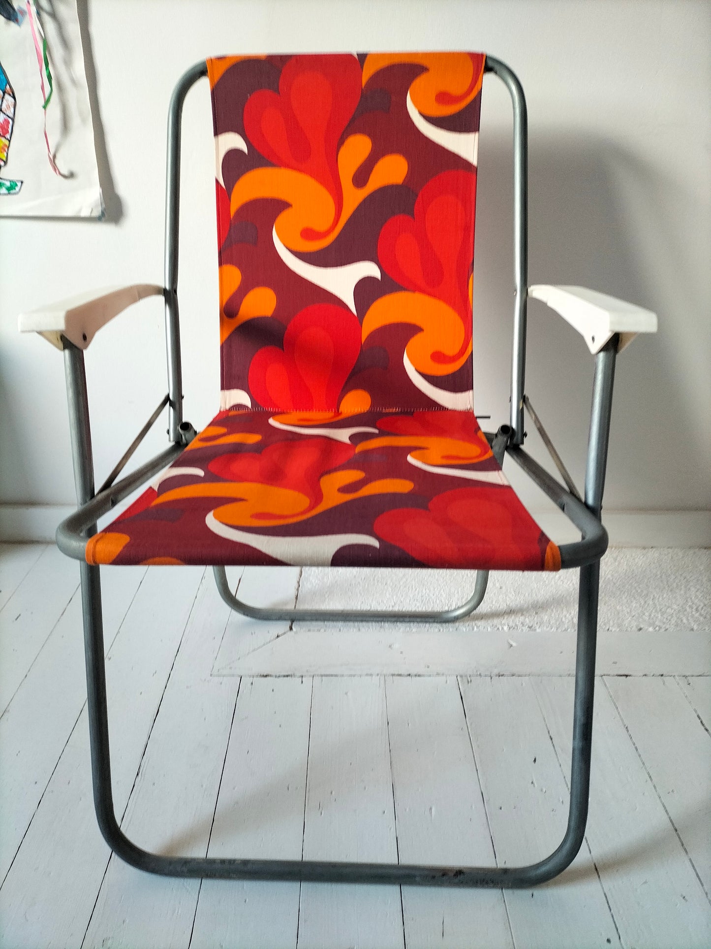 Chaise pliante de jardin/ chaise de camping vintage