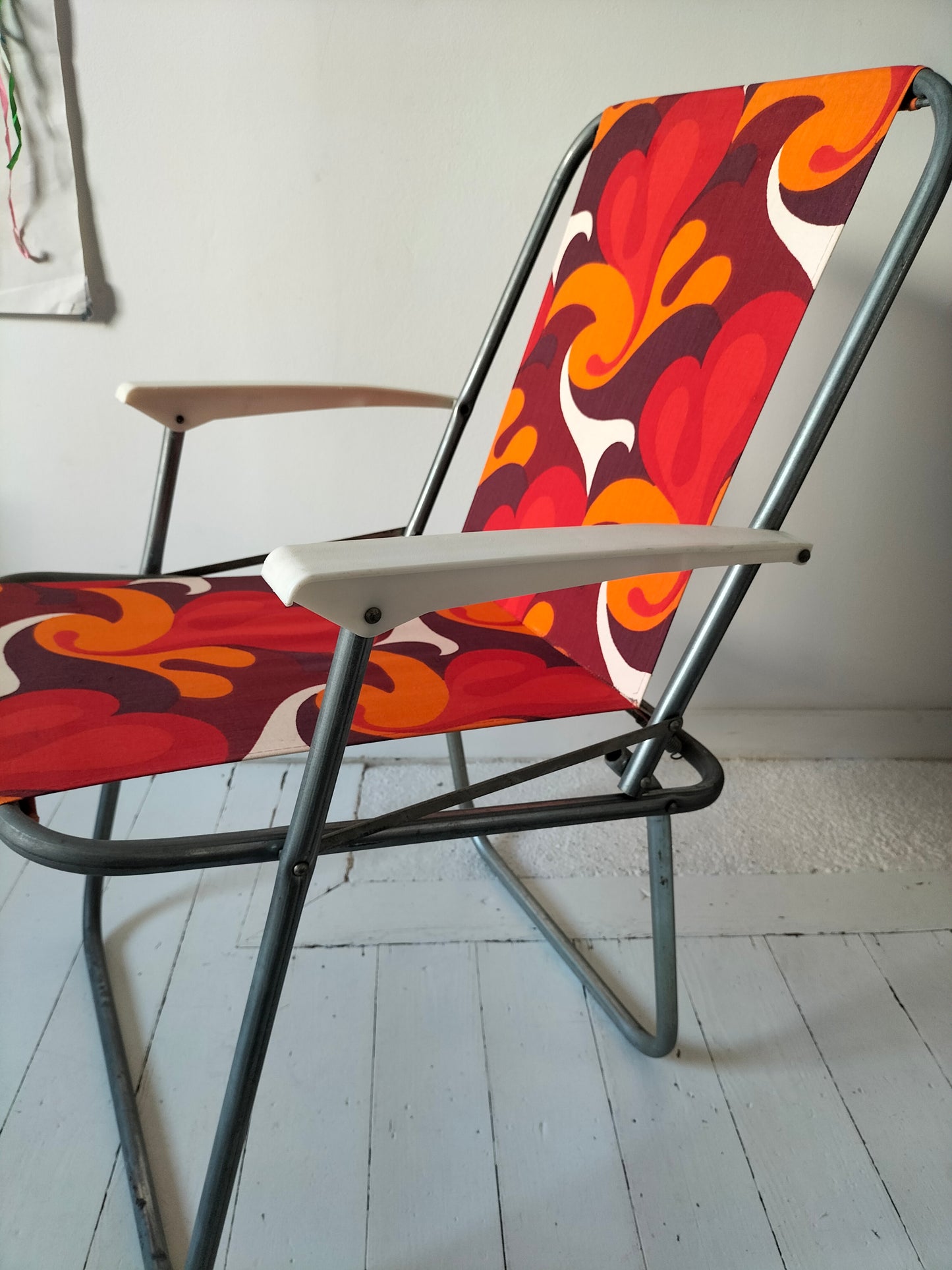 Chaise pliante de jardin/ chaise de camping vintage