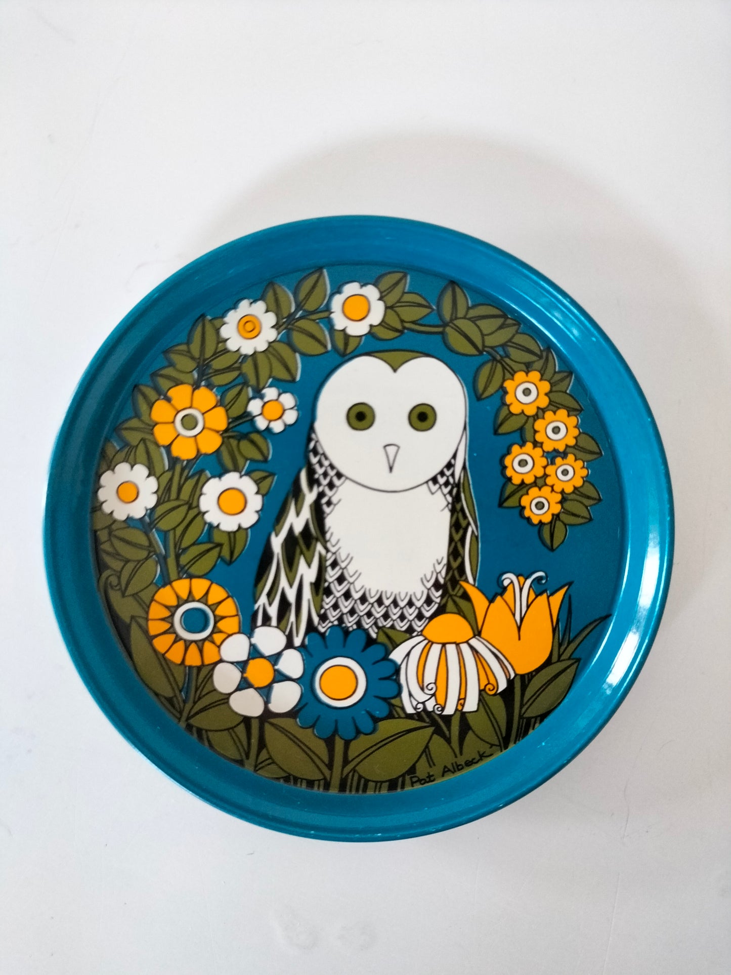 Ensemble de 4 sous-verres métalliques Pat Albeck