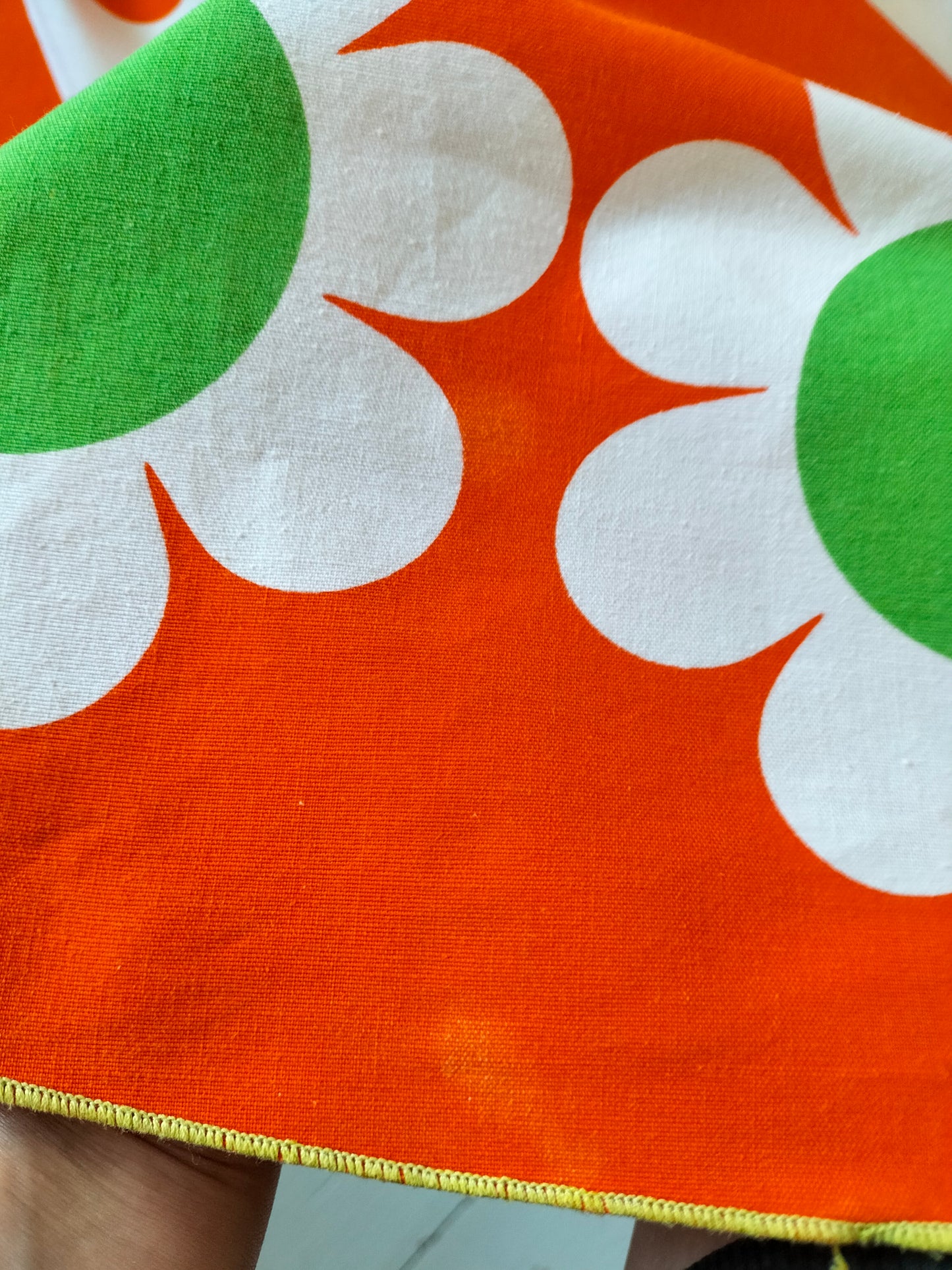Nappe vintage ronde en coton