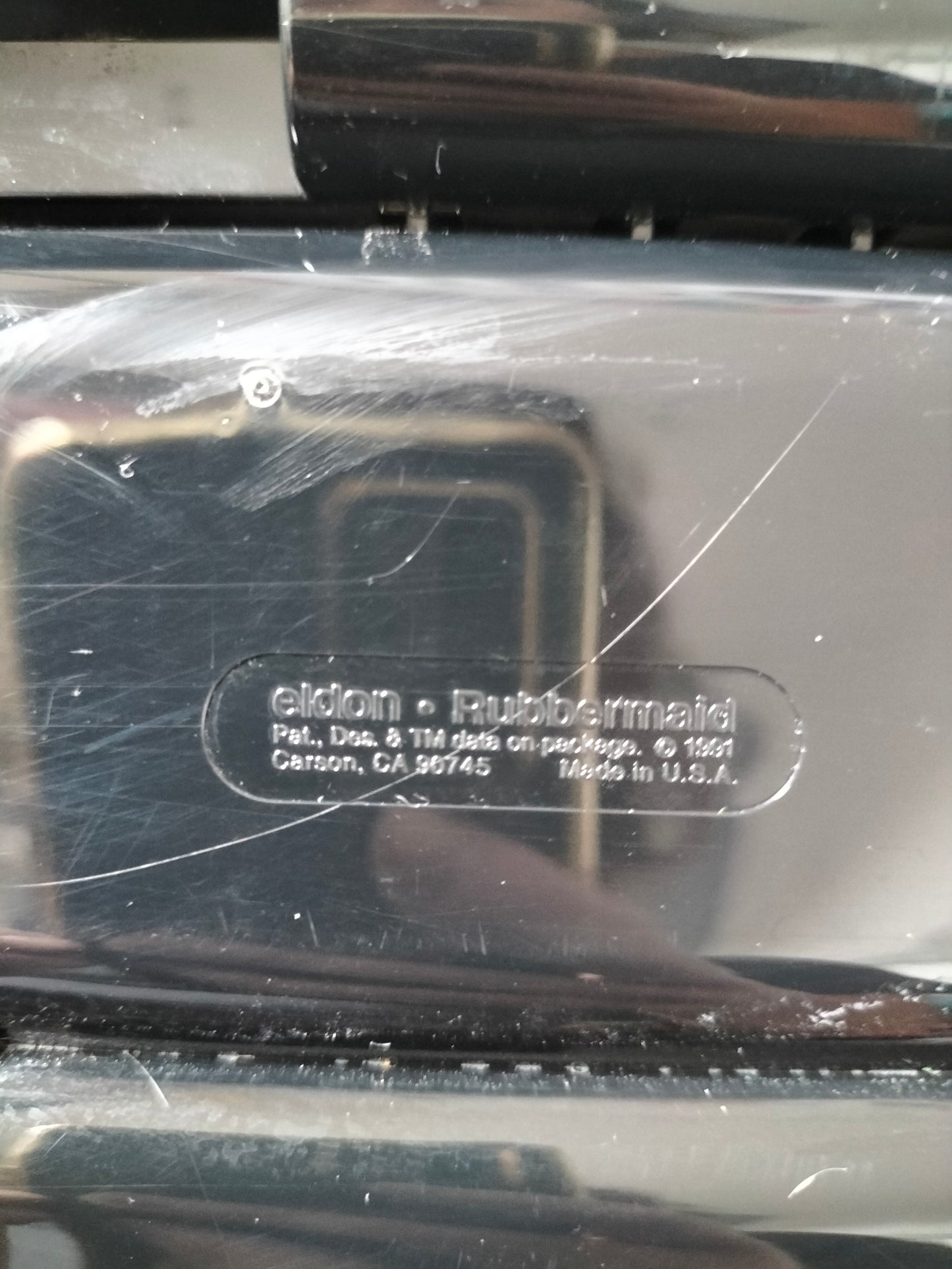 Grand organisateur de bureau avec répertoire en plastique Eldon USA 1991