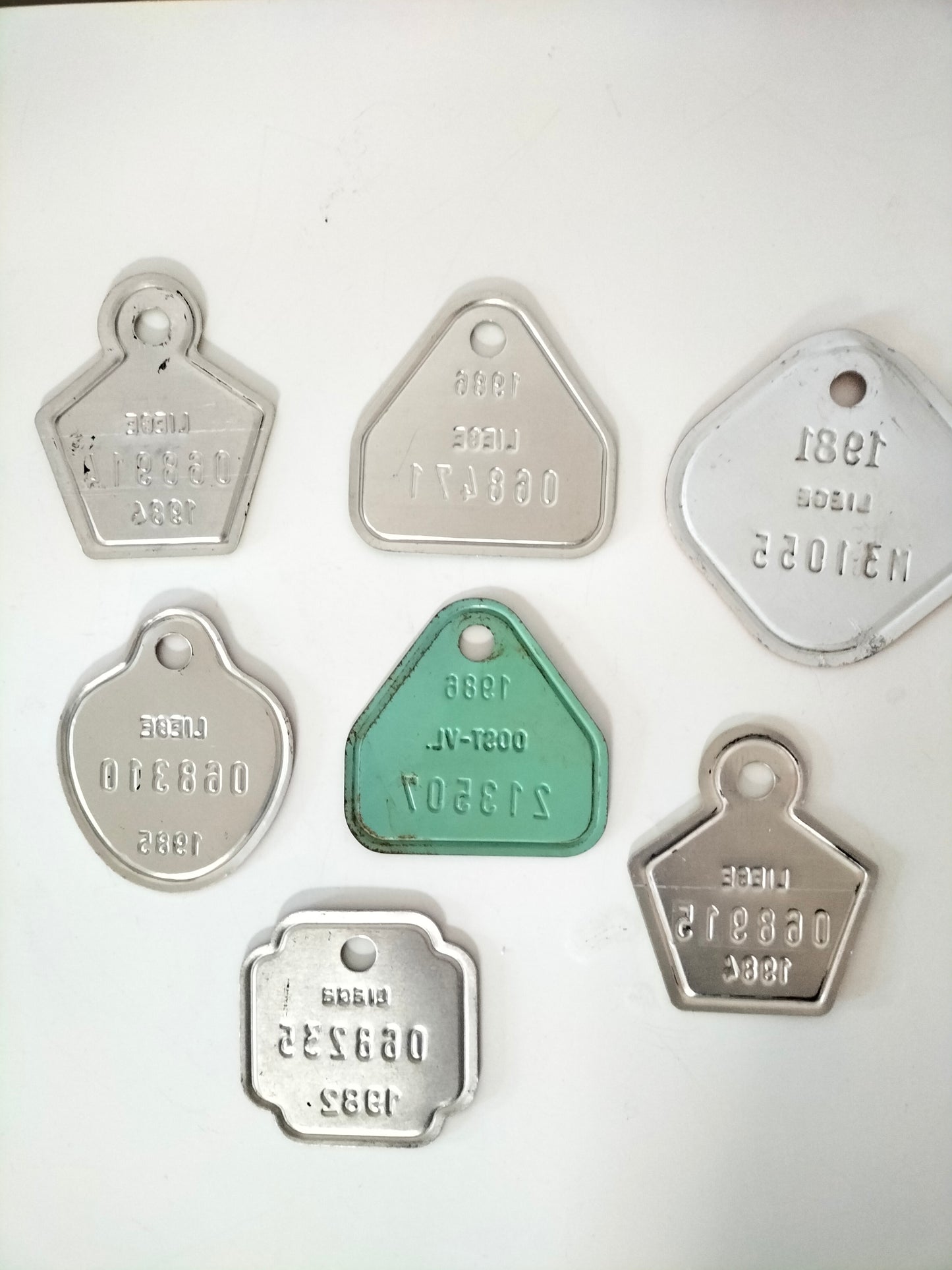 Ancienne plaque de vélo belge au choix