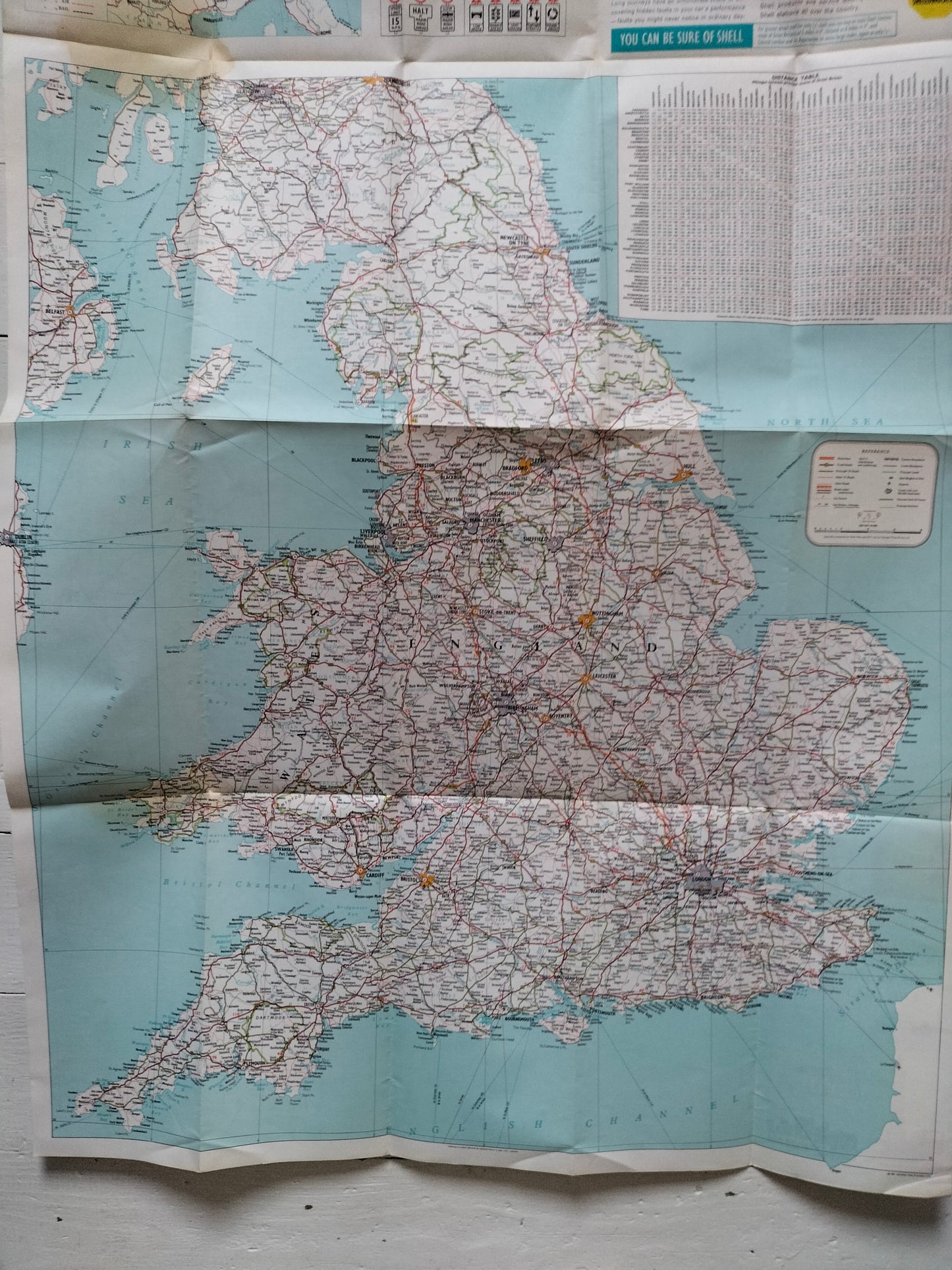 Ancienne carte routière années 60 au choix