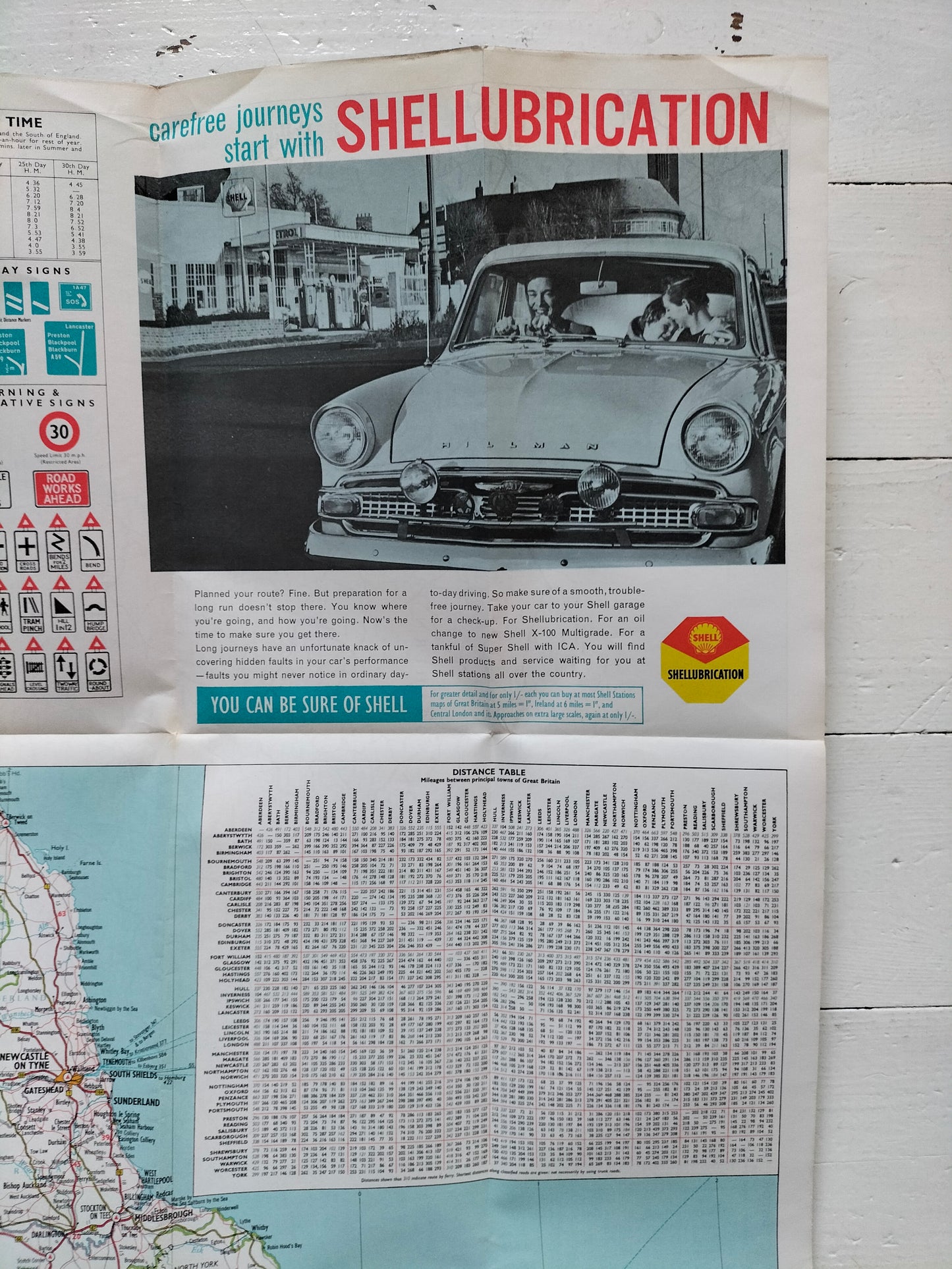 Ancienne carte routière années 60 au choix