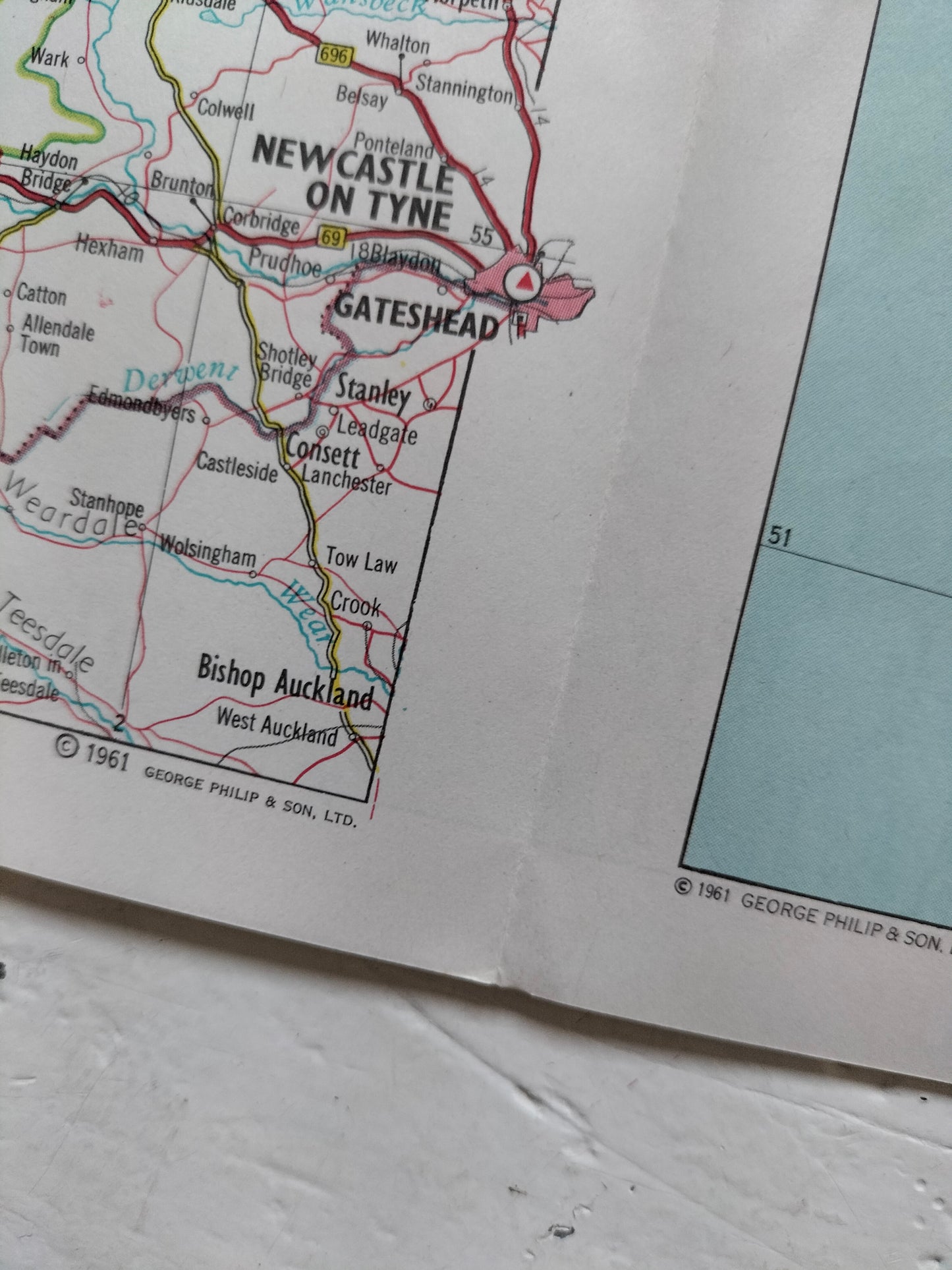 Ancienne carte routière années 60 au choix