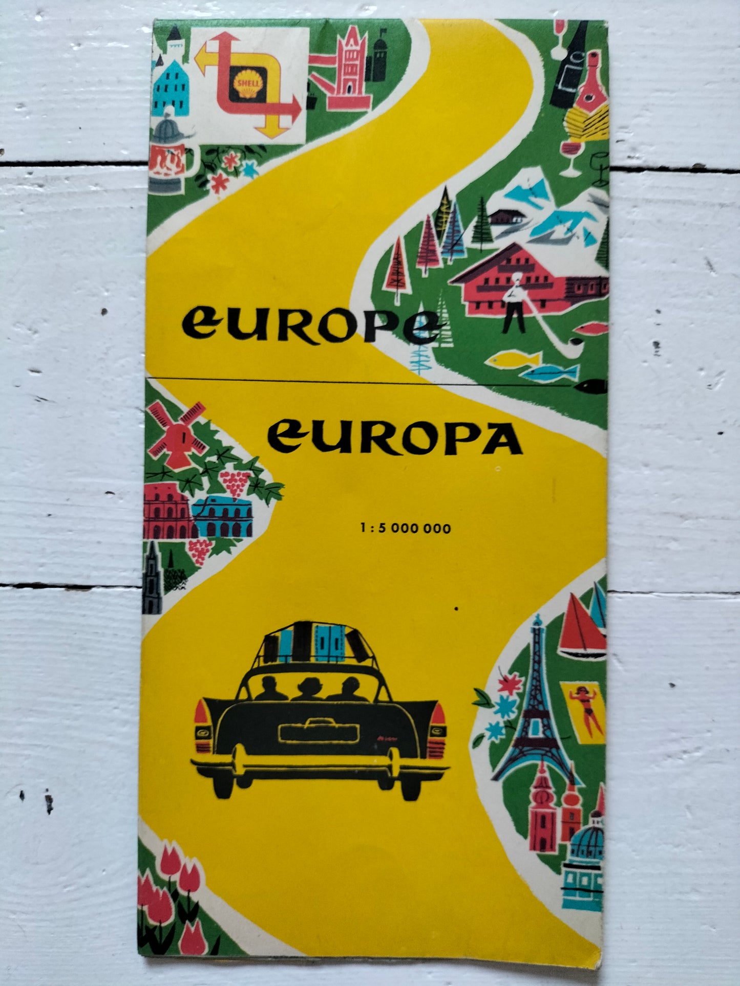 Ancienne carte routière années 60 au choix