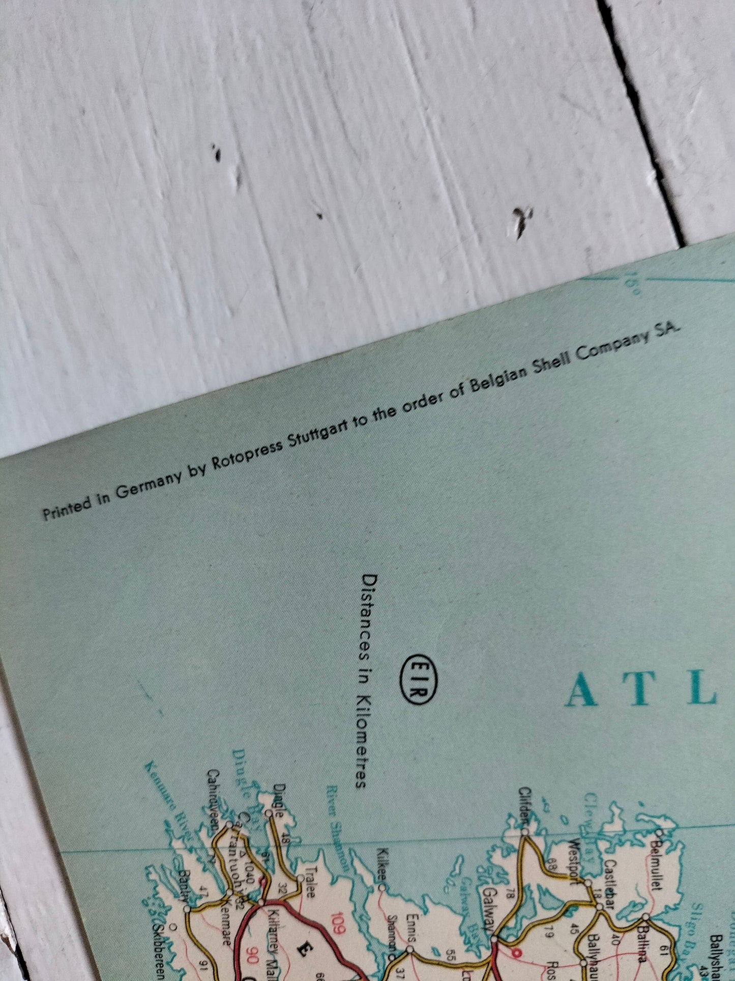Ancienne carte routière années 60 au choix