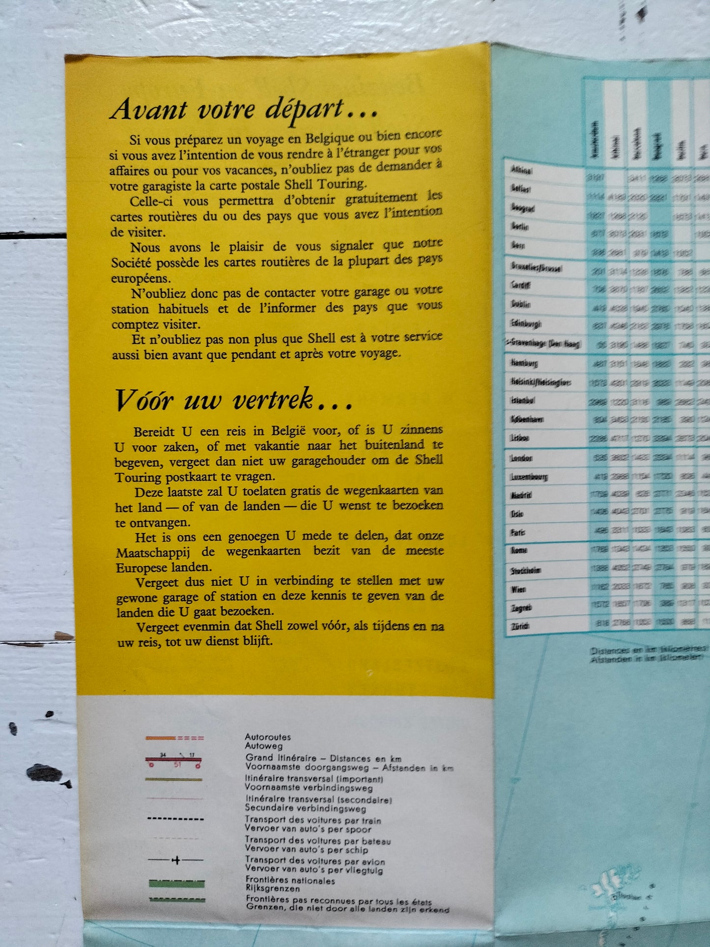 Ancienne carte routière années 60 au choix