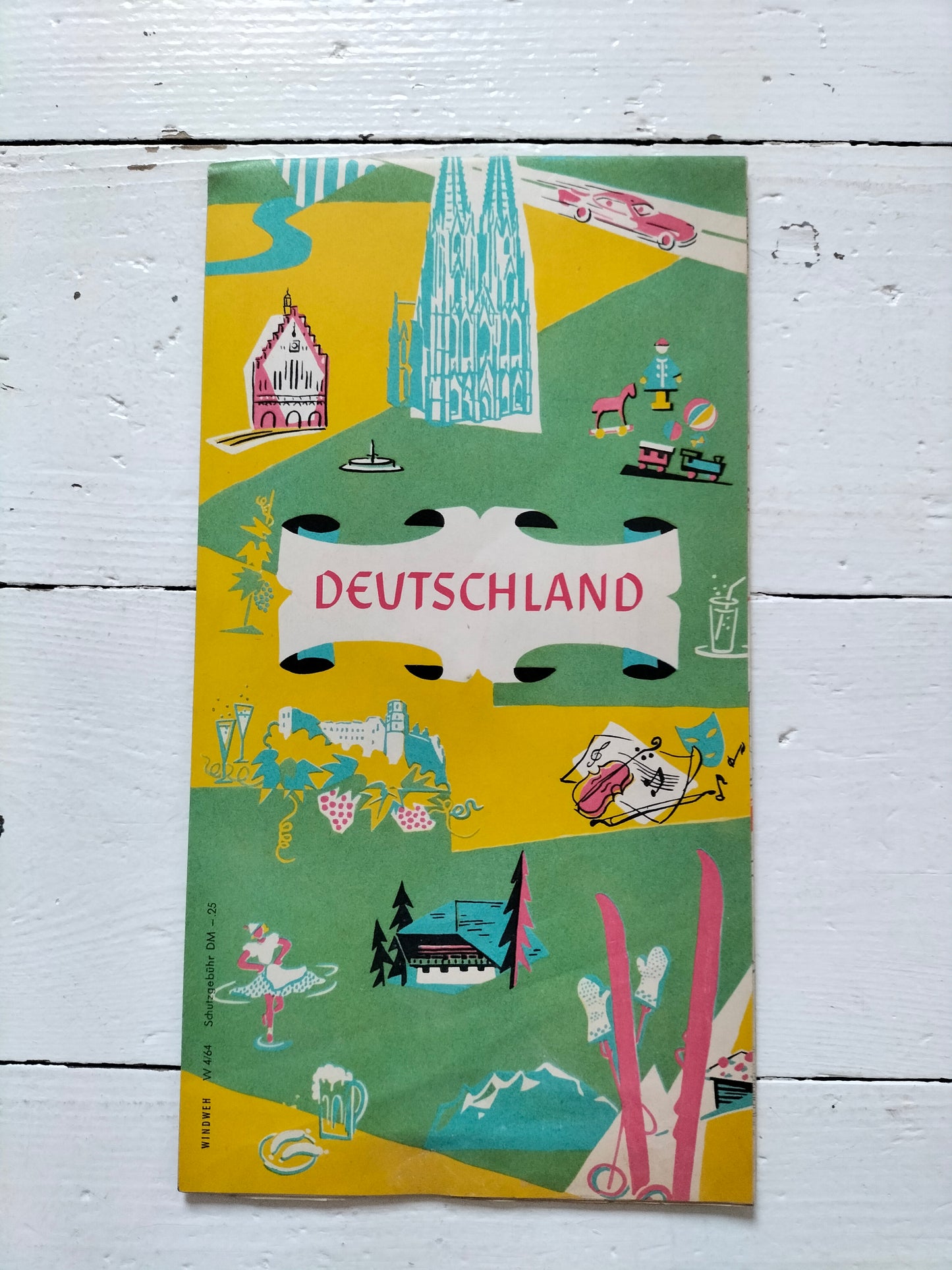 Ancienne carte routière années 60 au choix