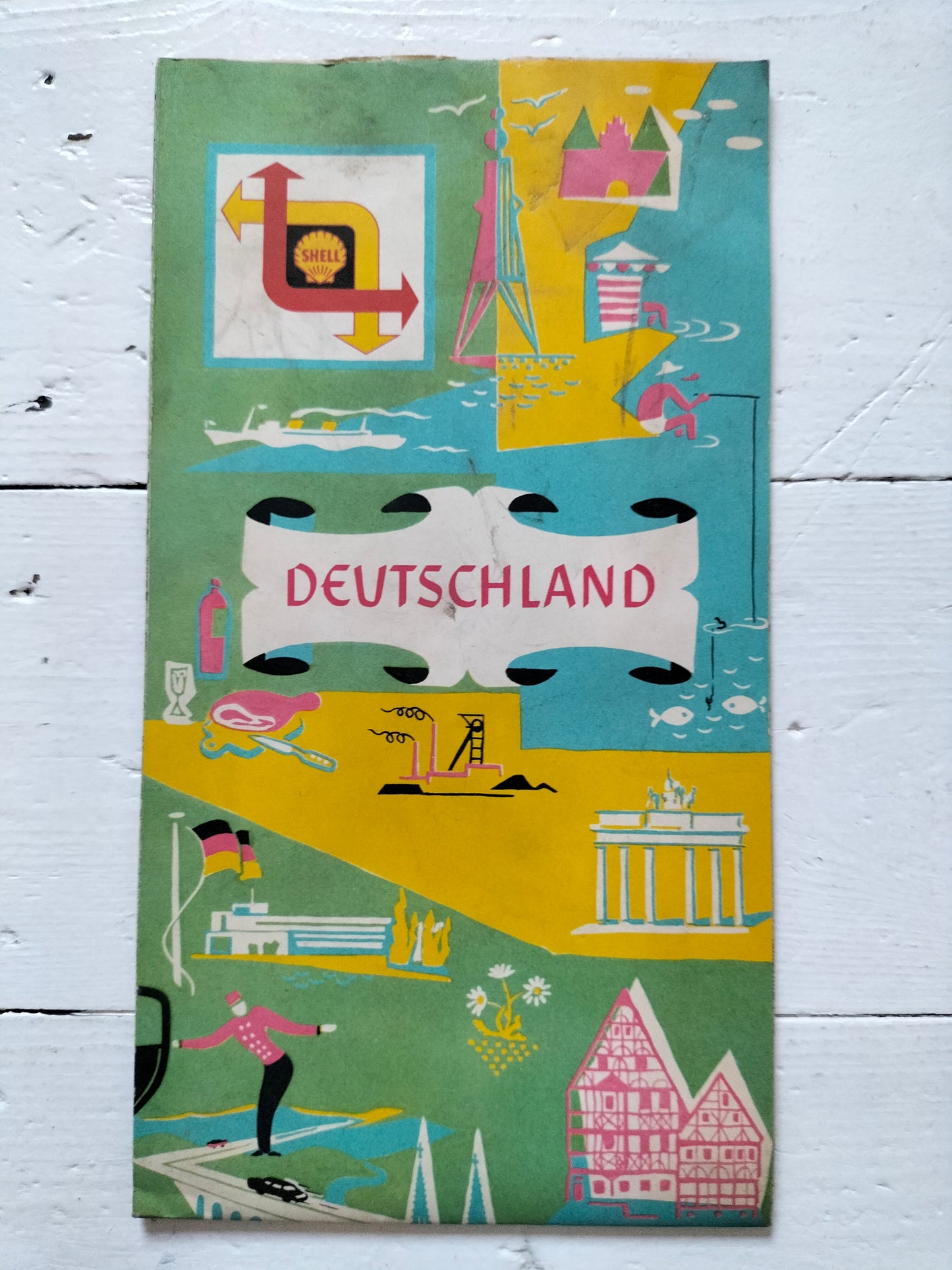 Ancienne carte routière années 60 au choix