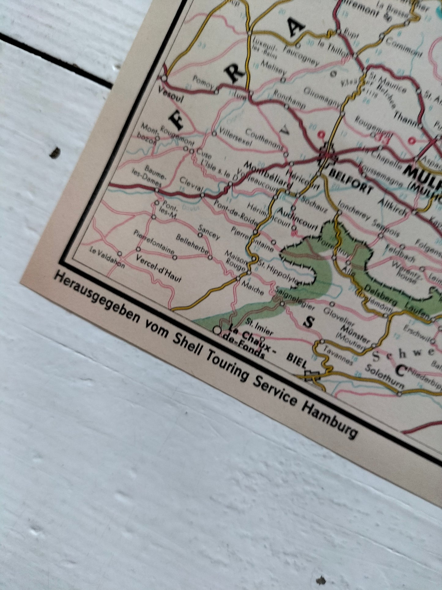 Ancienne carte routière années 60 au choix