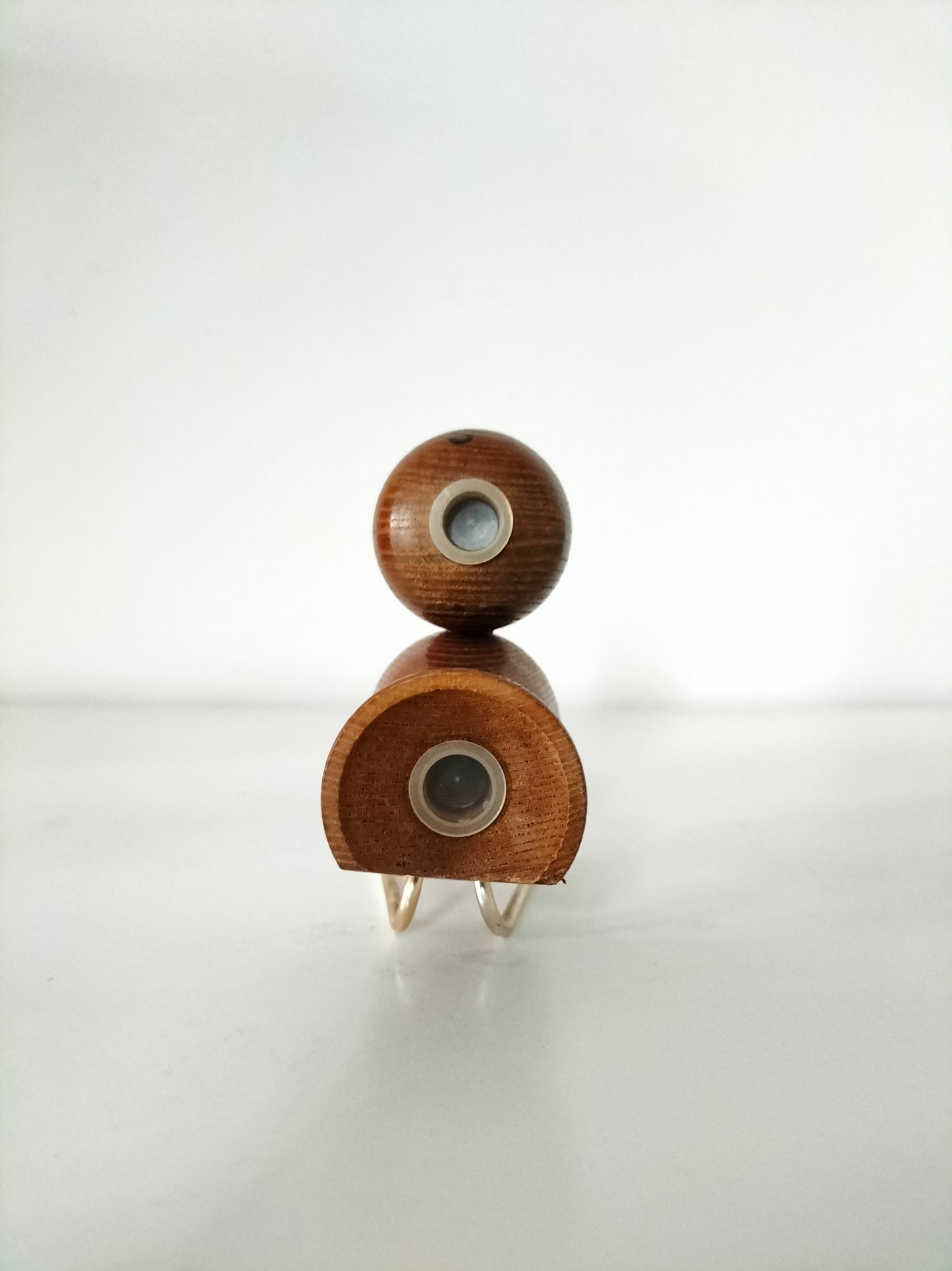 Duo salière et poivrière oiseau en bois