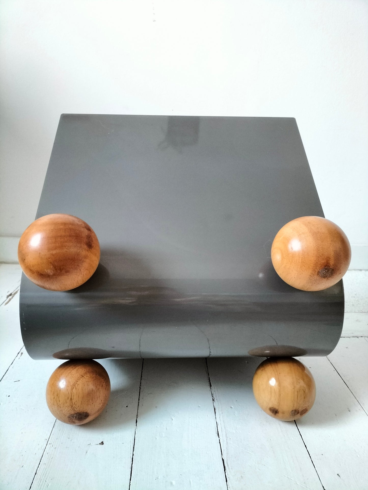 Porte-revues/ journaux métal et bois Habitat 90's