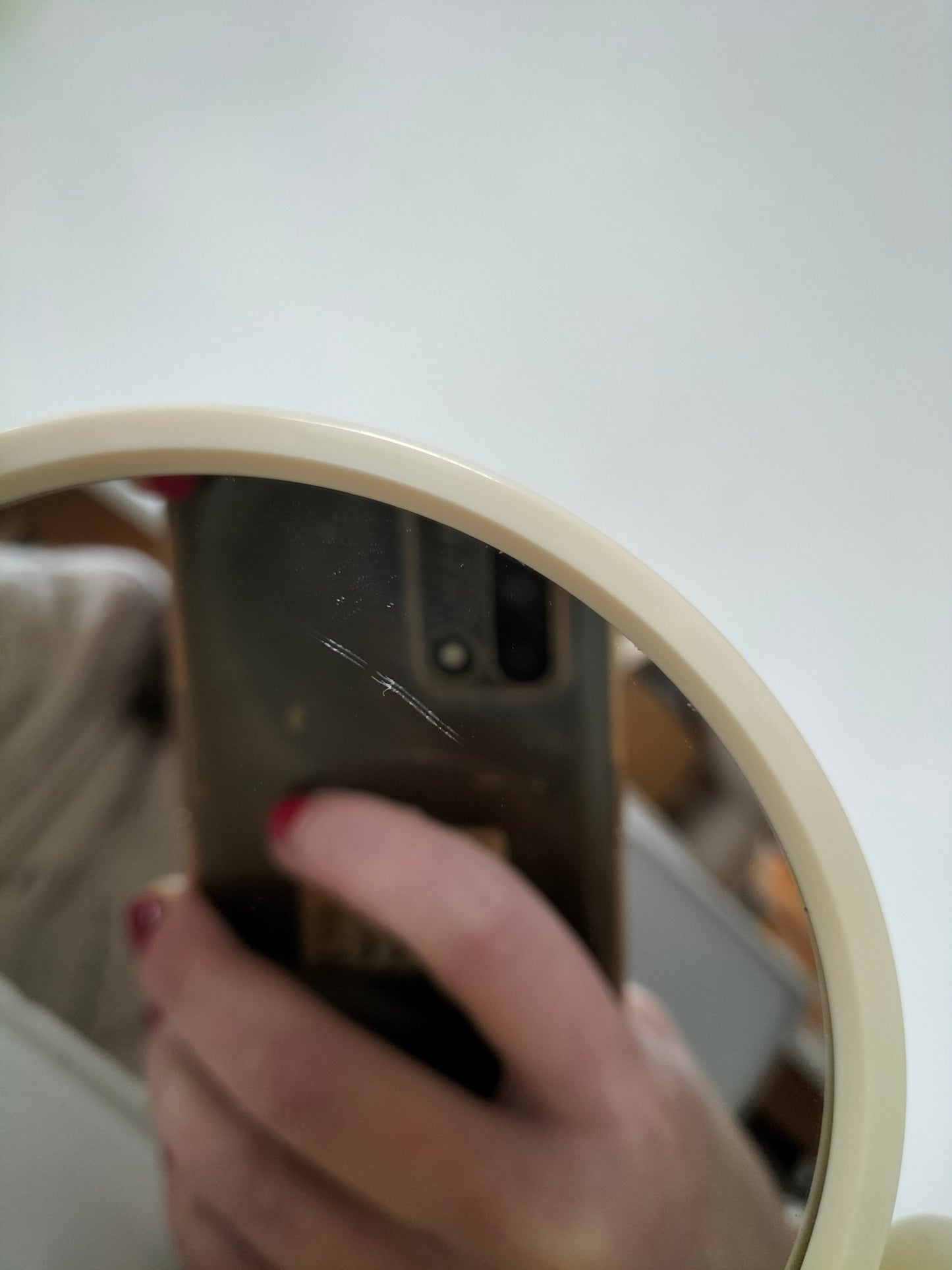Miroir de table/ maquillage double face made in Hong Kong