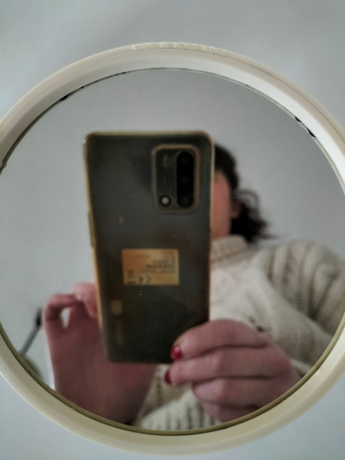 Miroir de table/ maquillage double face made in Hong Kong