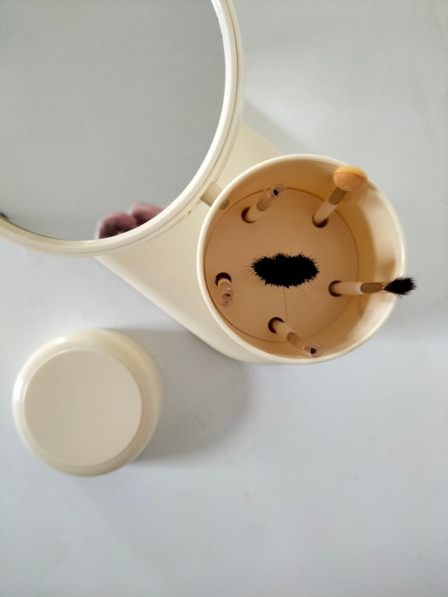 Miroir de table/ maquillage double face made in Hong Kong