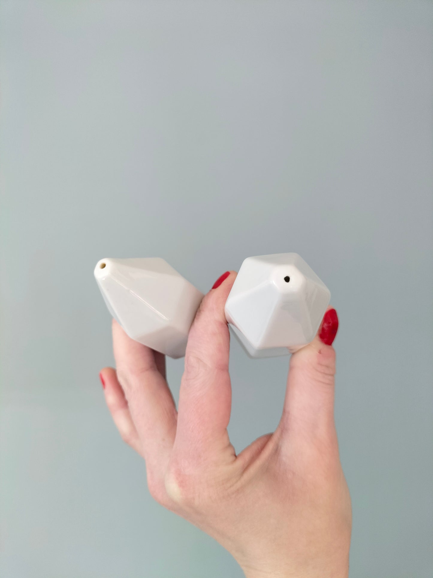 Duo sel et poivre ✏️ en porcelaine