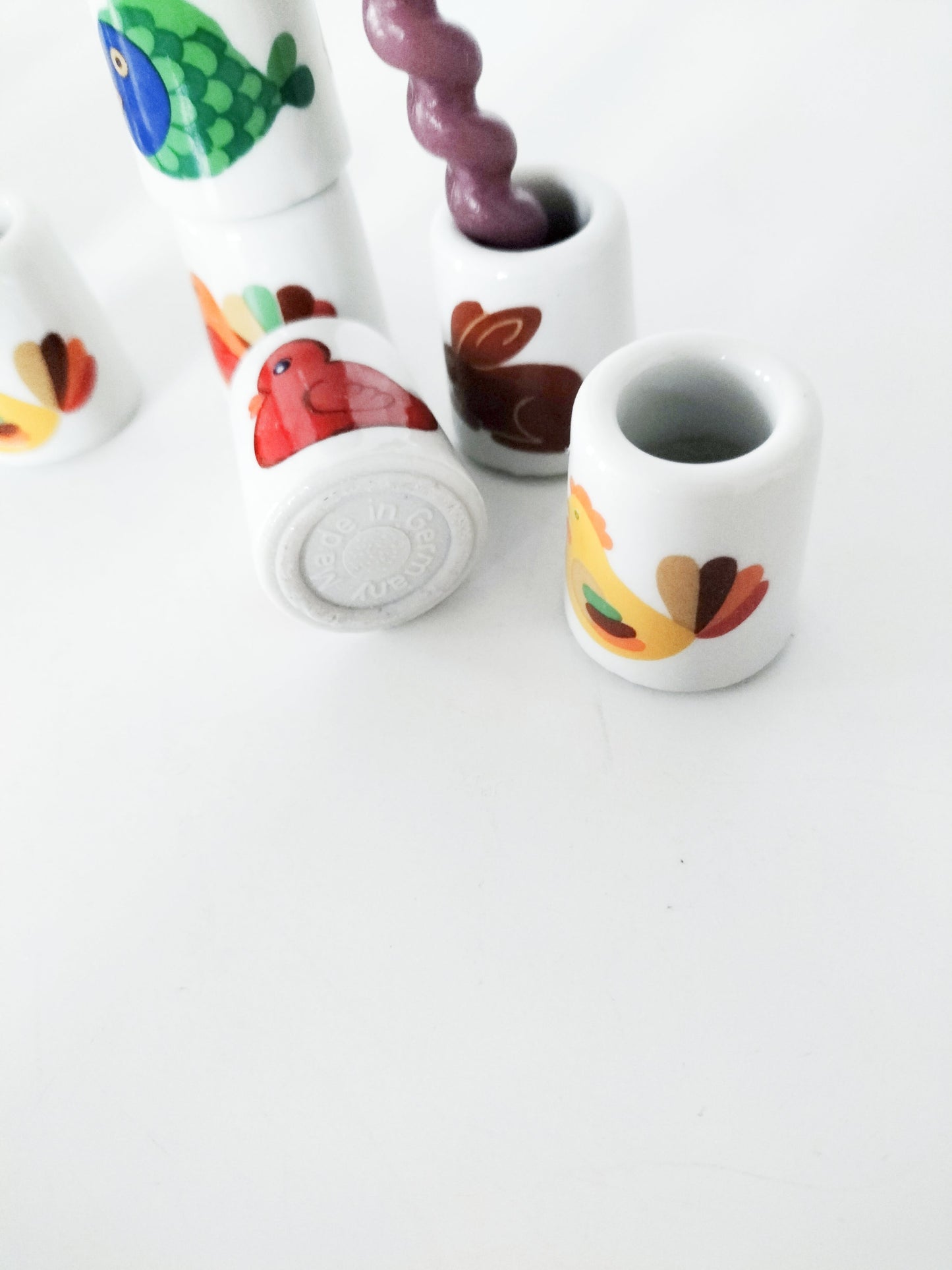Duo mini-bougeoirs Funny Design canard