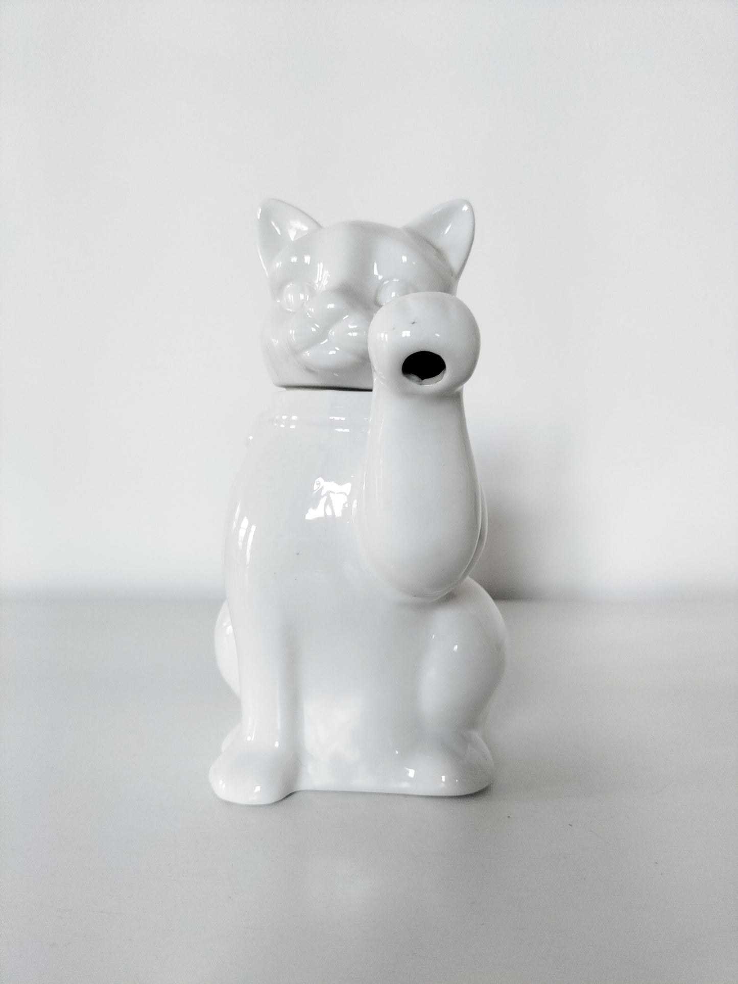 Petite théière cafetière chat en céramique