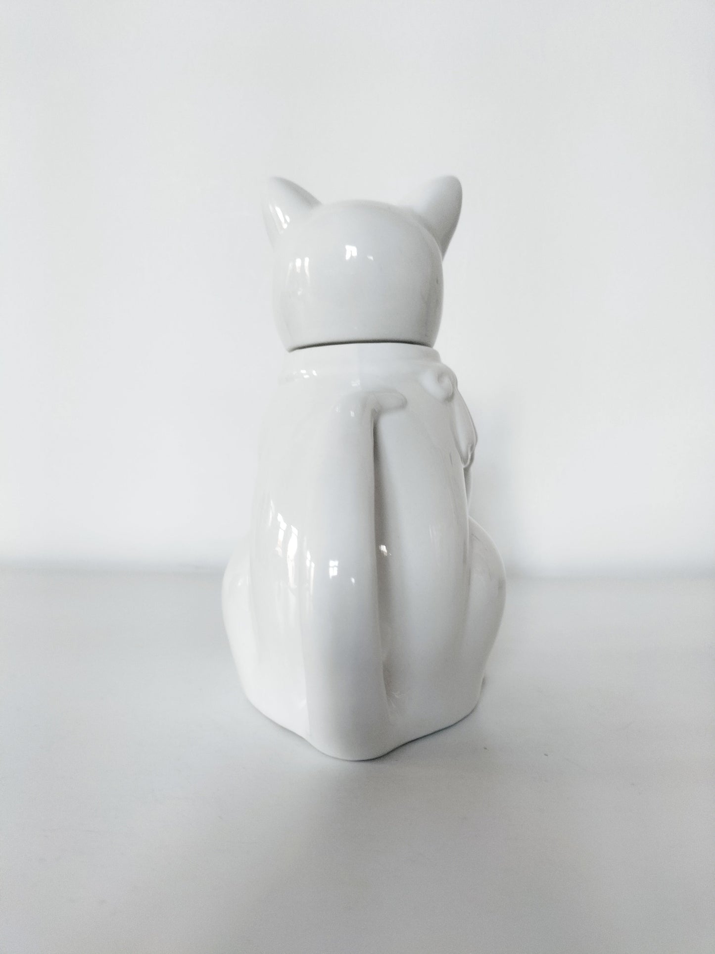Petite théière cafetière chat en céramique