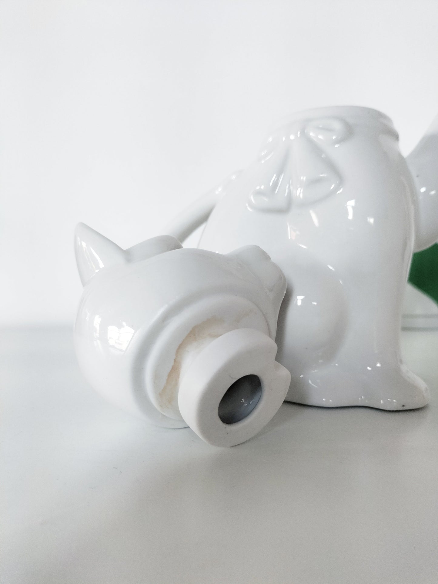 Petite théière cafetière chat en céramique