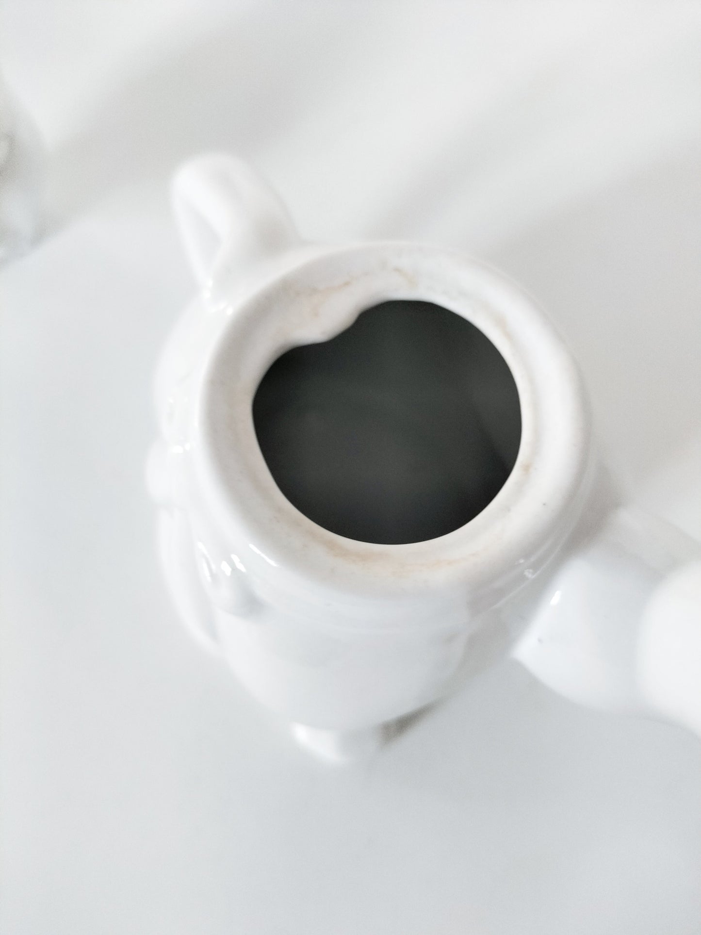 Petite théière cafetière chat en céramique