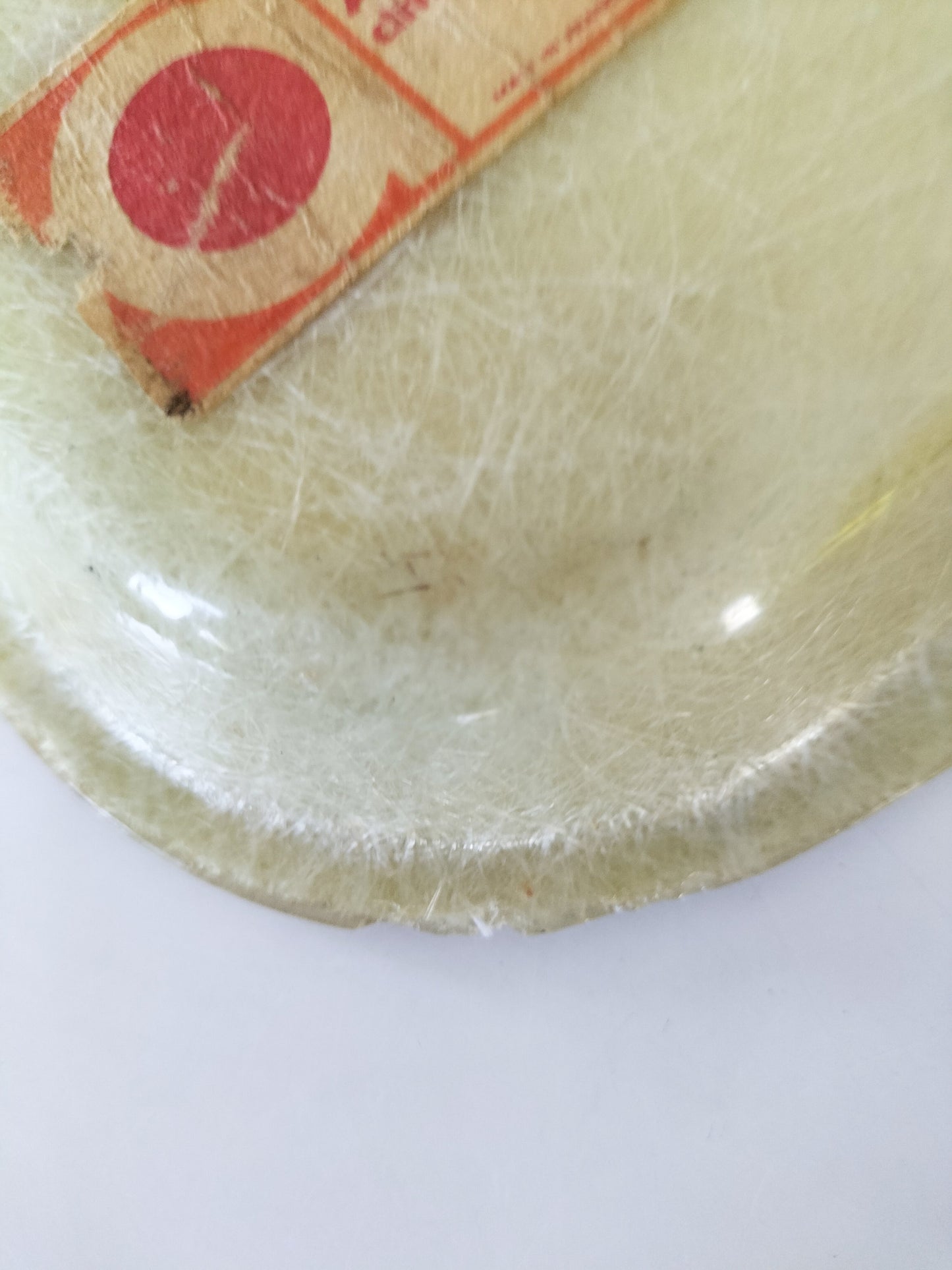 Plateau en fibre de verre vintage