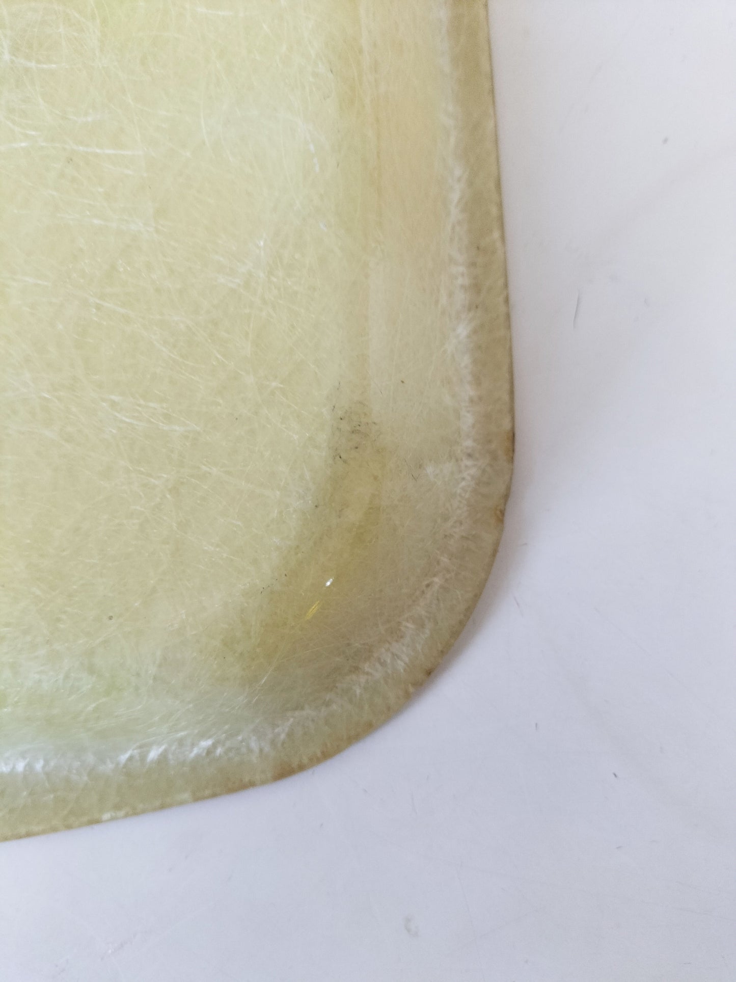 Plateau en fibre de verre vintage