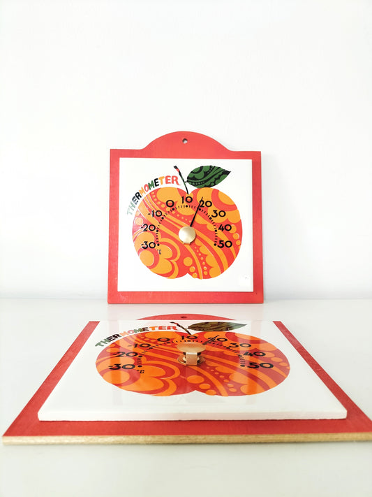 Thermomètre d'intérieur mural pomme
