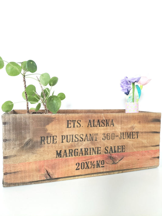 Caisse en bois vintage