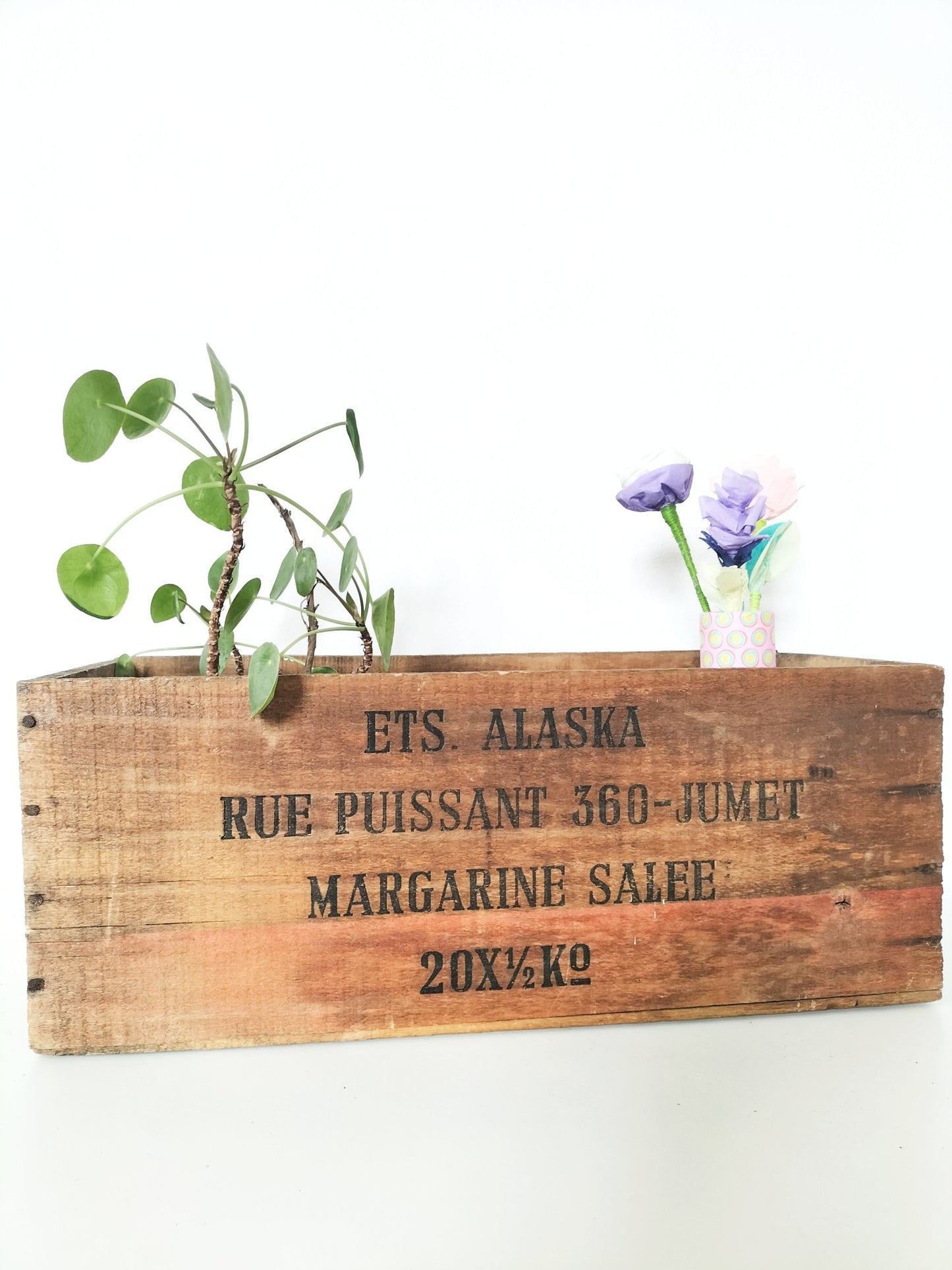 Caisse en bois vintage