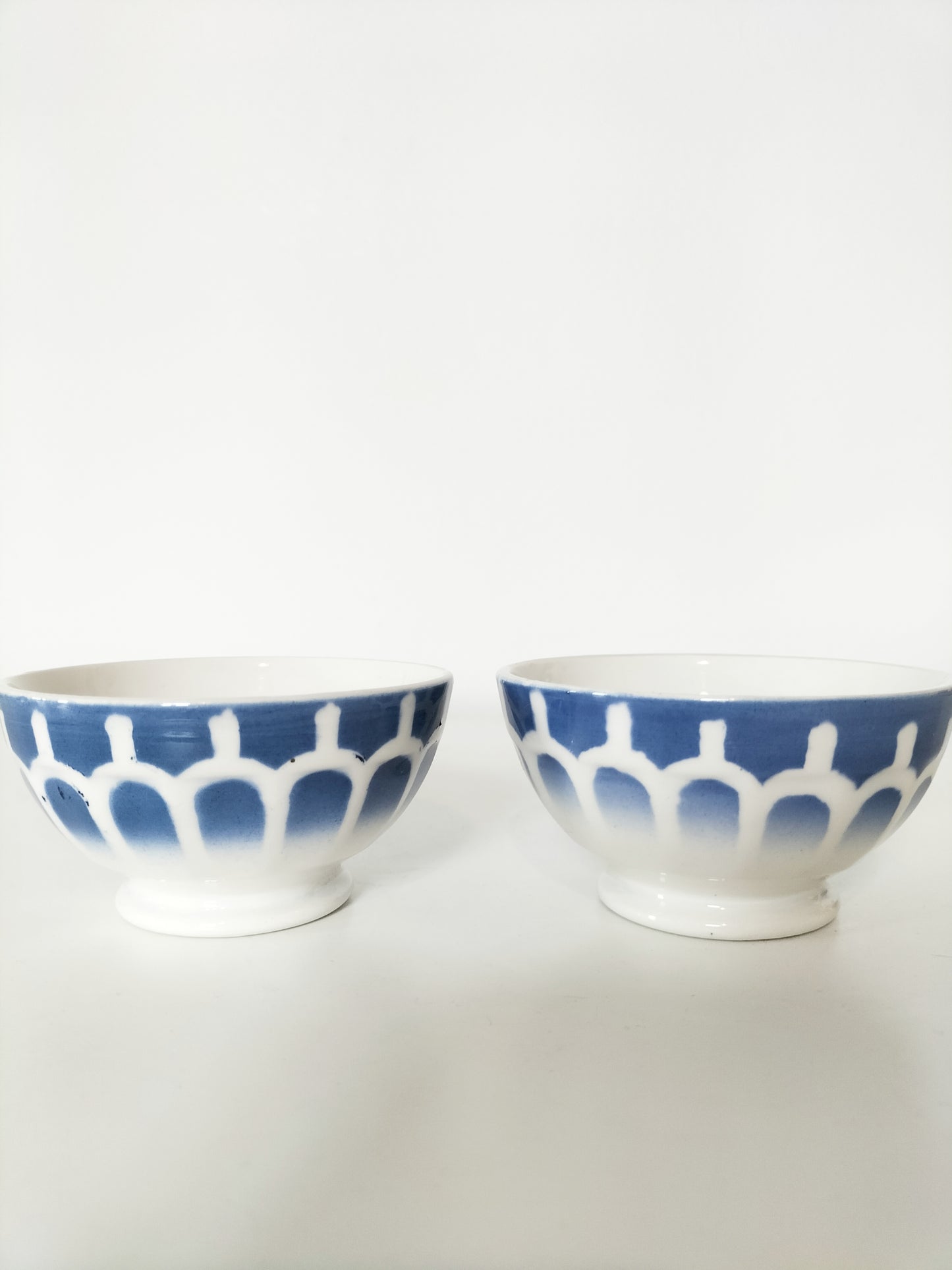 Duo de minis bols à facettes Digoin Sarreguemines