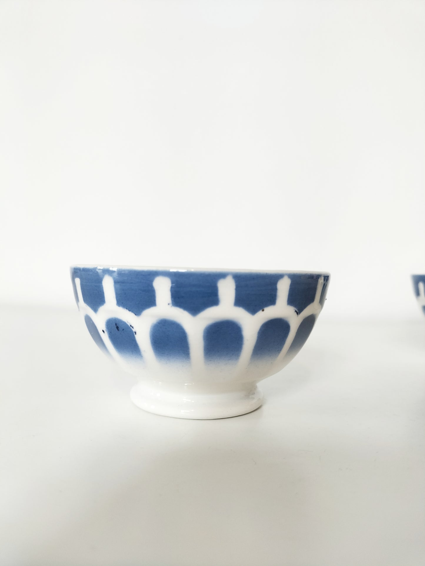 Duo de minis bols à facettes Digoin Sarreguemines