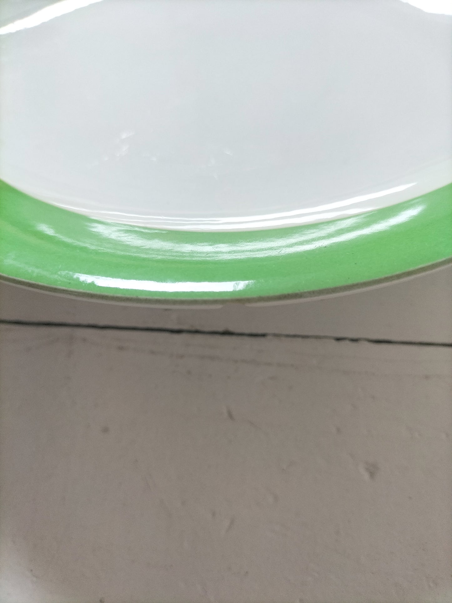 Trio assiettes plates Boch Atomic
