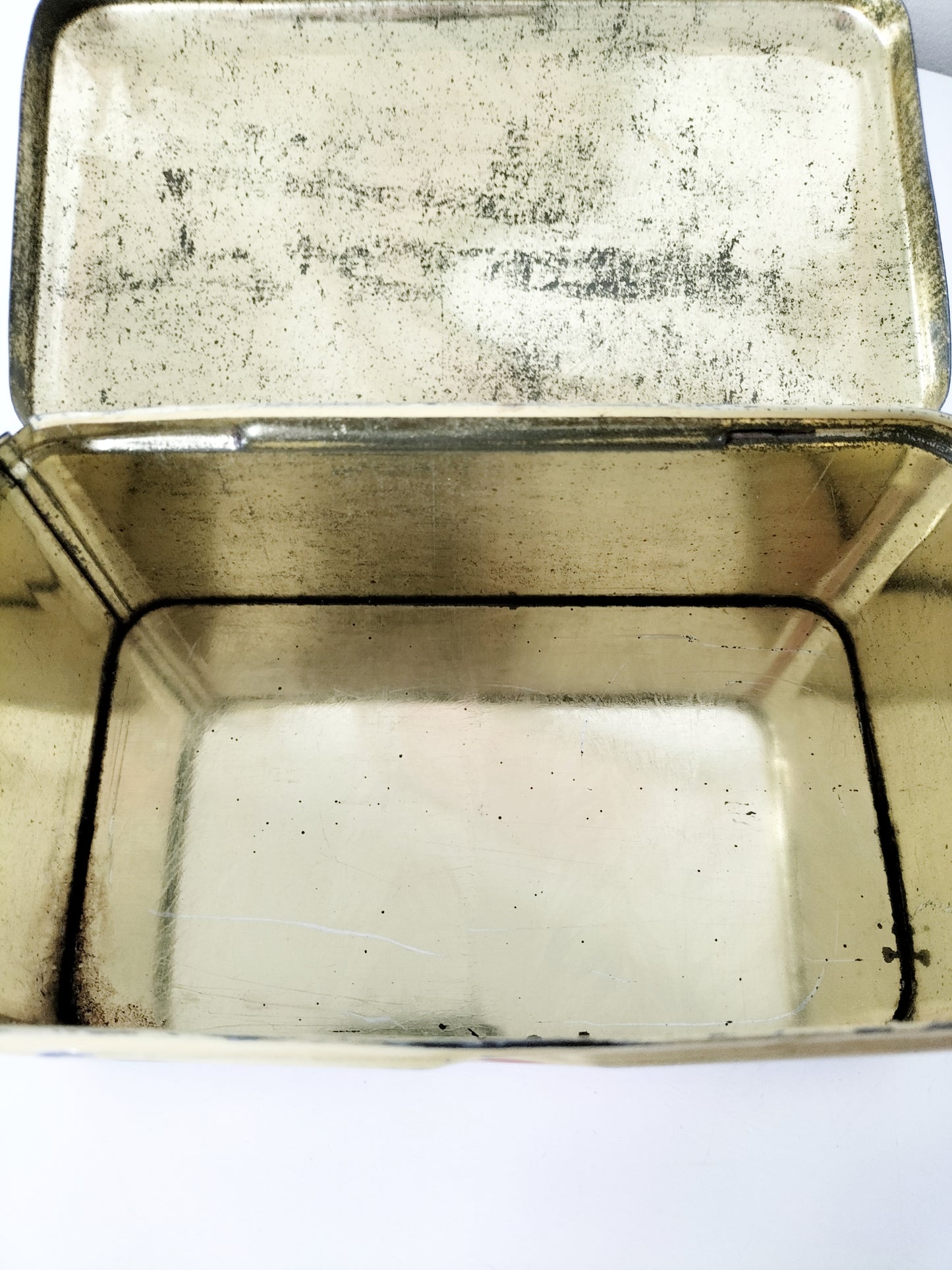 Ancienne boîte métallique publicitaire GFS