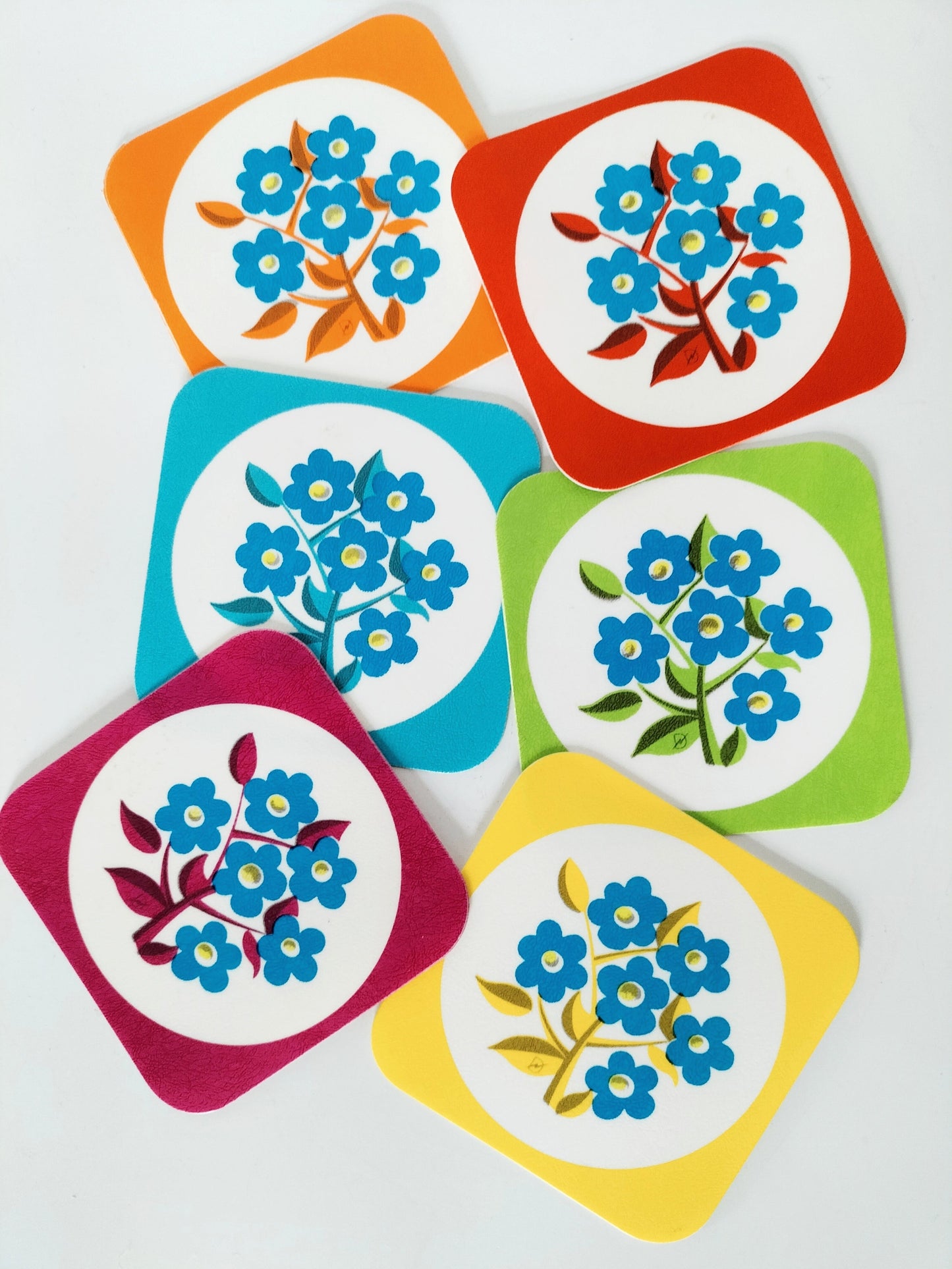 Ensemble de 6 sous-verres en plastique