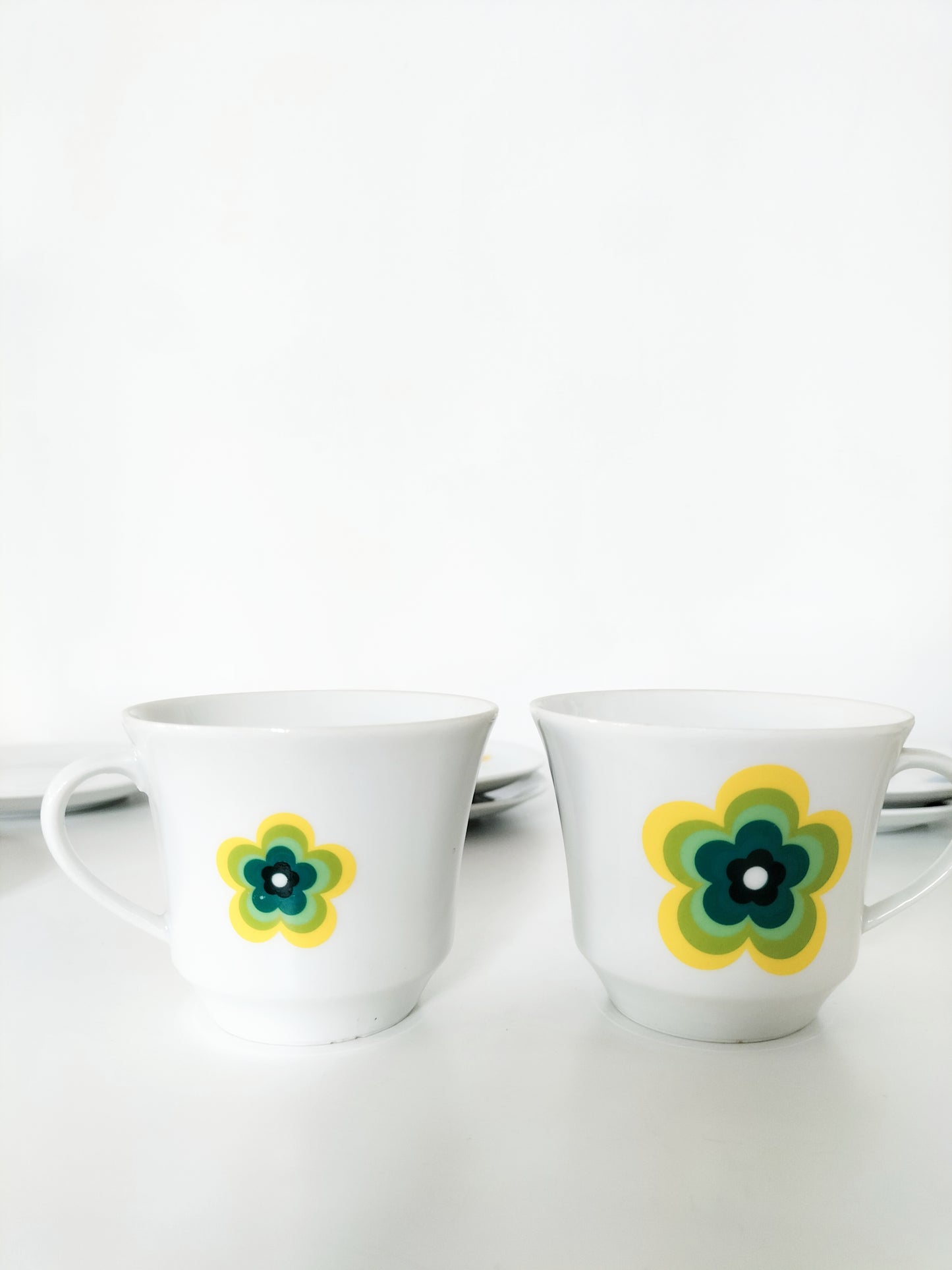 Duo de tasses à café et sous-tasses