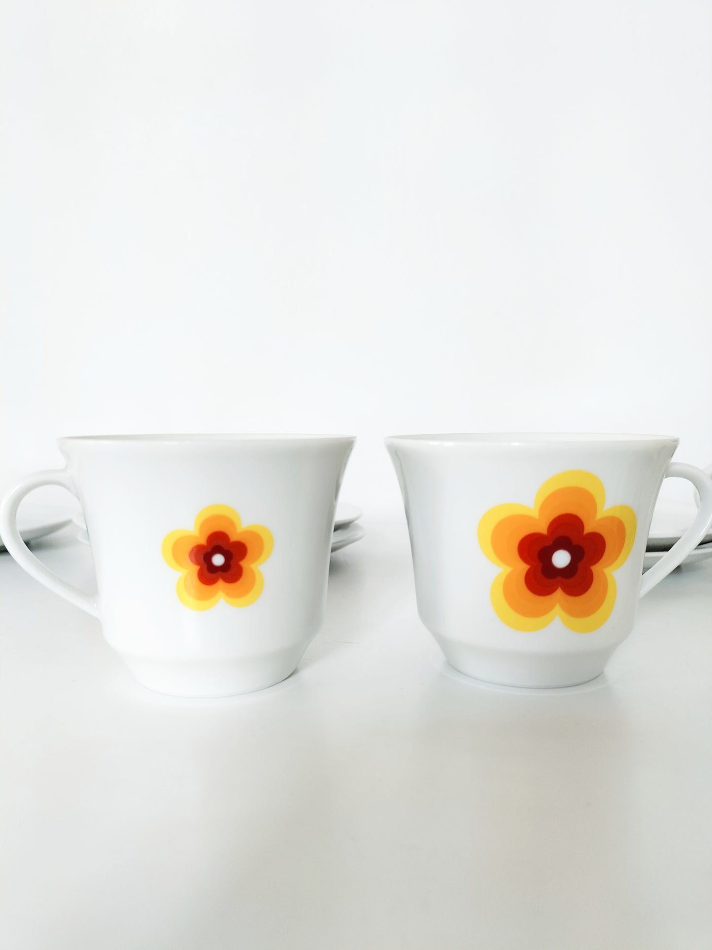 Duo de tasses à café et sous-tasses