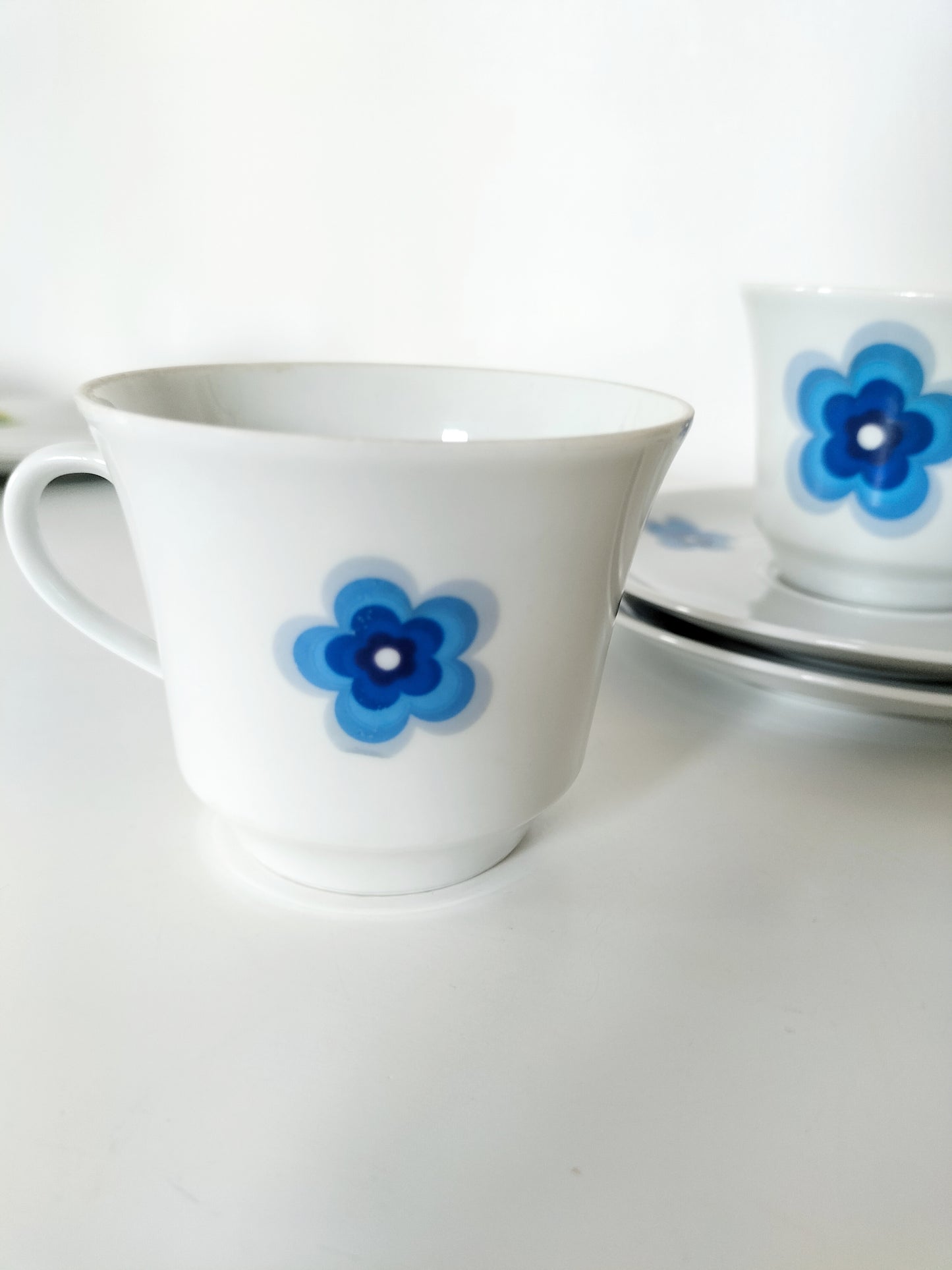 Duo de tasses à café et sous-tasses