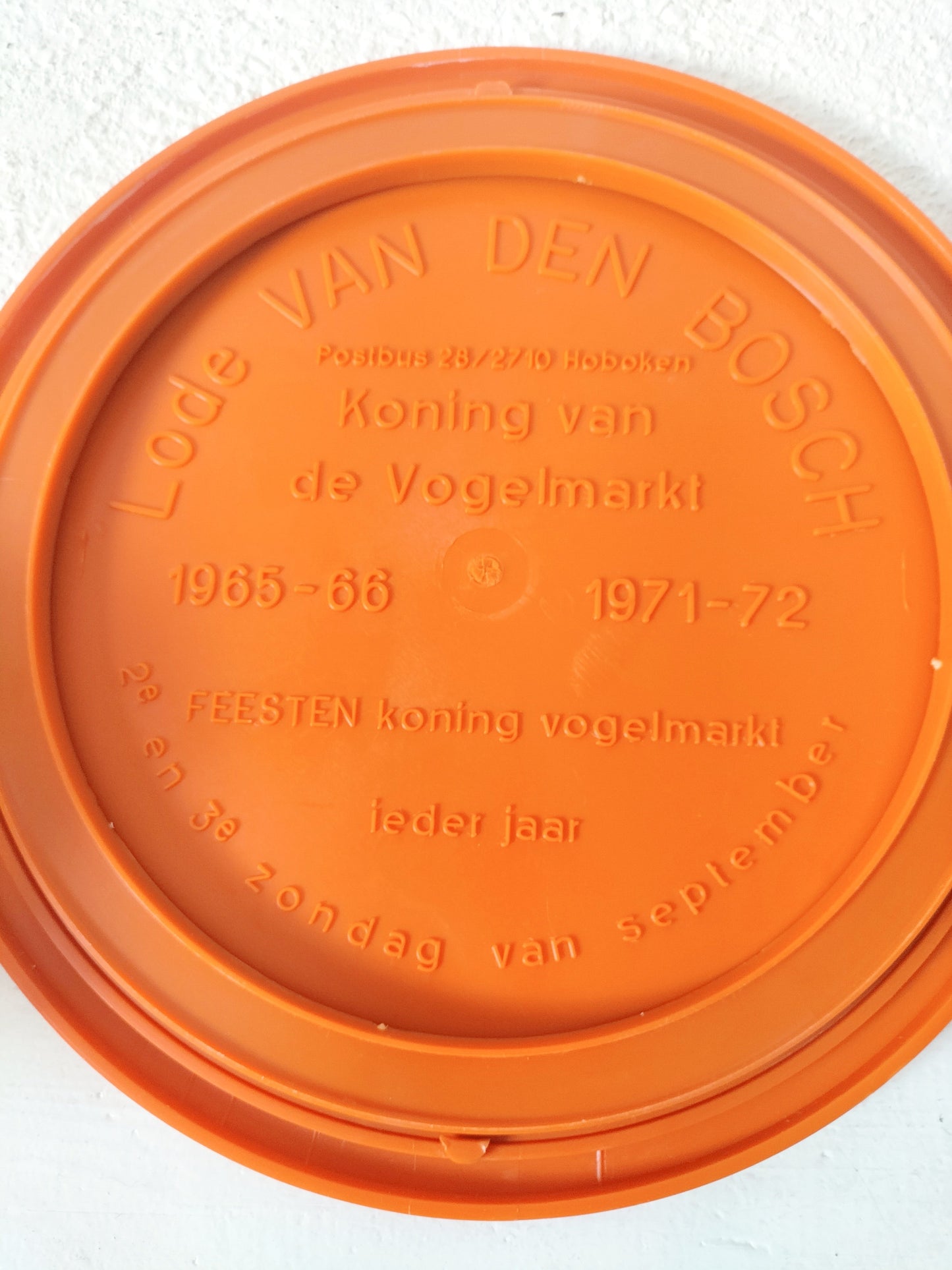 Set apéro plastique orange