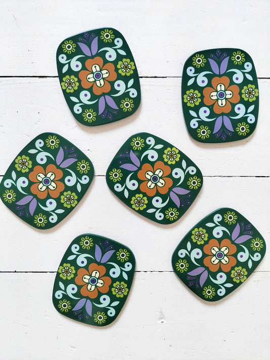 Set de 6 sous-verres Worcester Ware