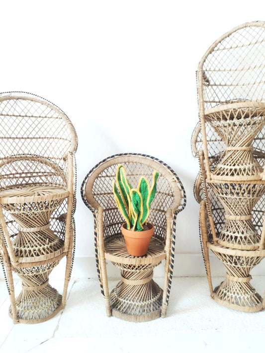 Fauteuil Emmanuelle miniature/ porte-plante