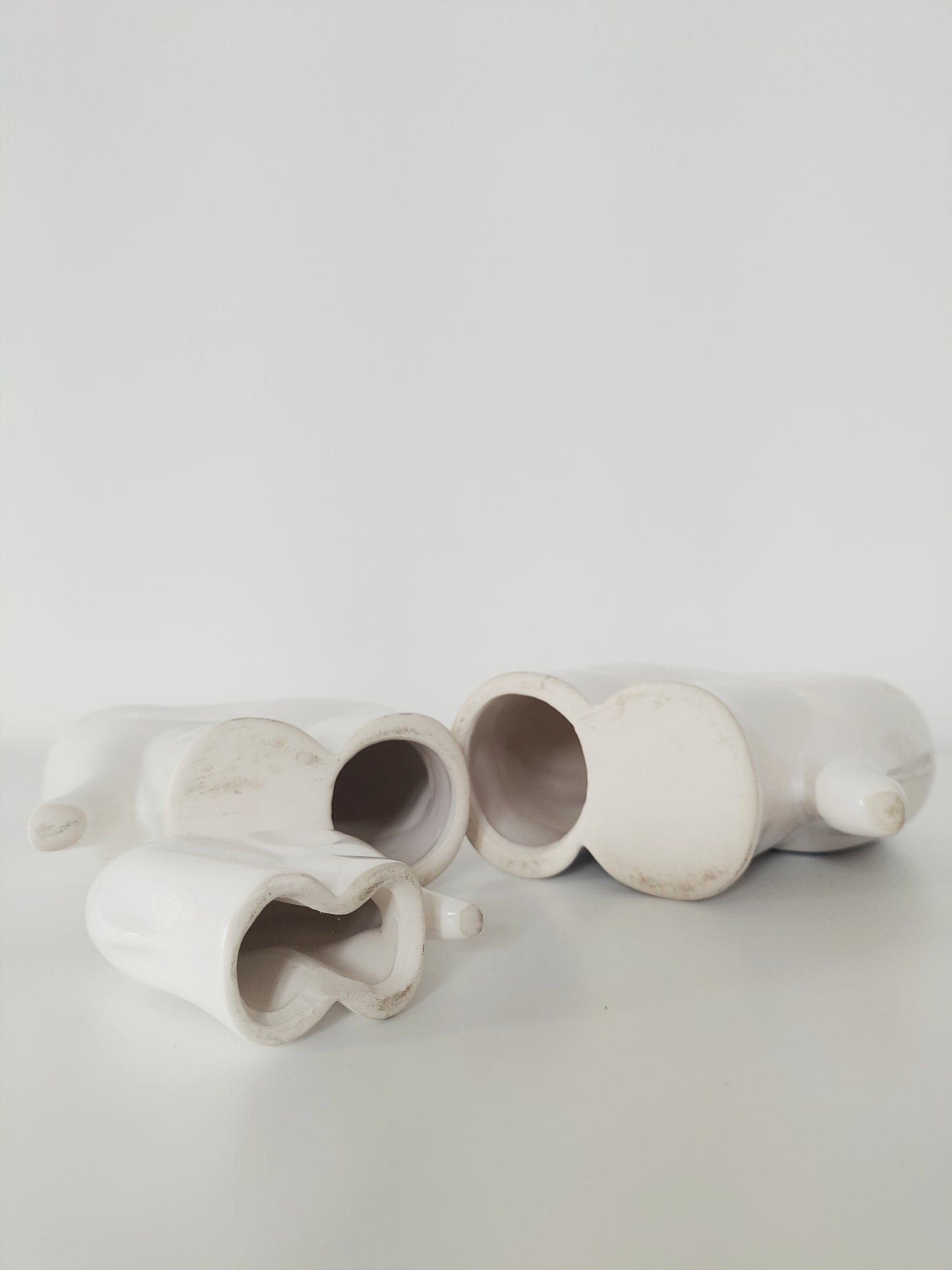 Trio d'éléphants en céramique