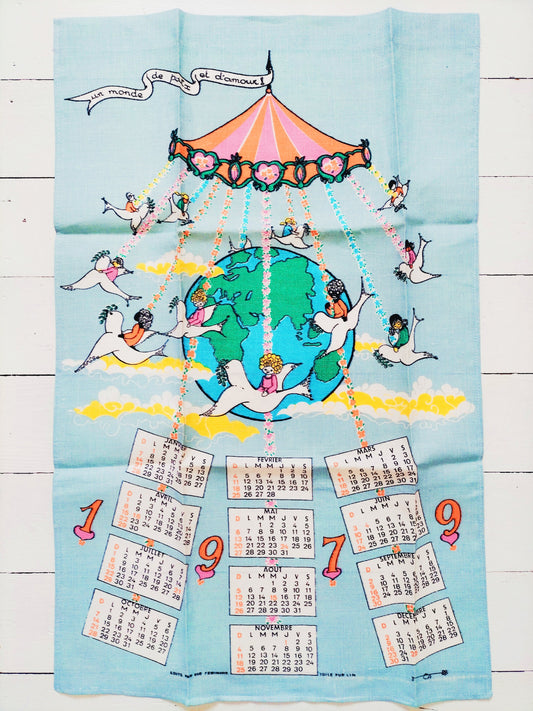 Torchon de cuisine calendrier 1979
