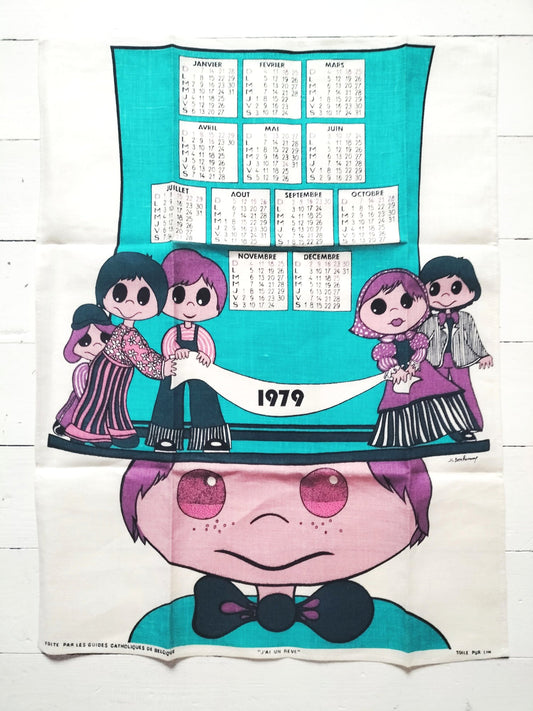 Torchon de cuisine calendrier 1979