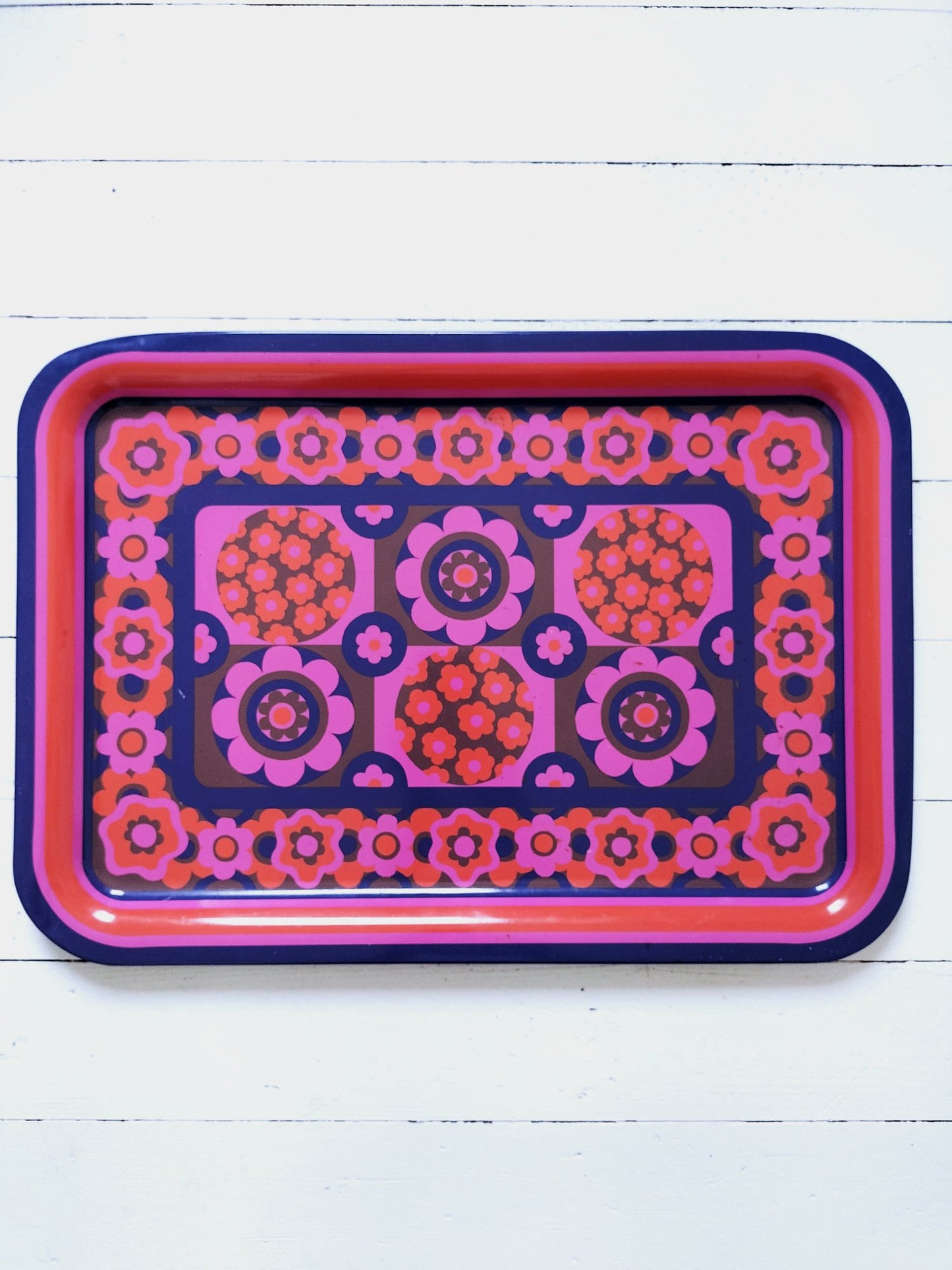 Grand plateau métallique "lollipop" J.R.M design Ian Logan England
